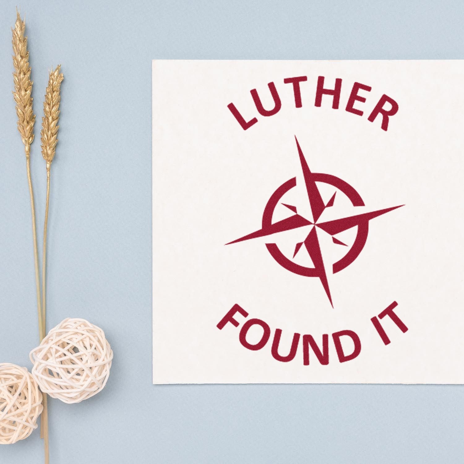 Self-Inking Cache Compass Geocaching Log Stamp - Engineer Seal Stamps