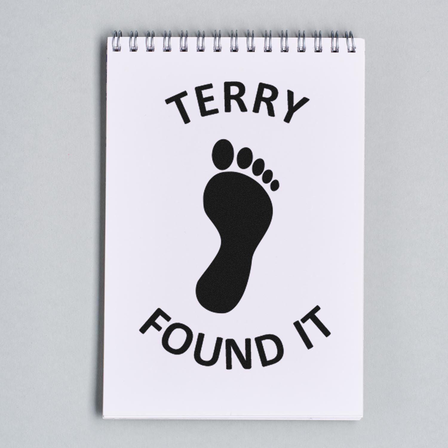 Wood Handle Footprint Finder Geocache Stamp - Engineer Seal Stamps