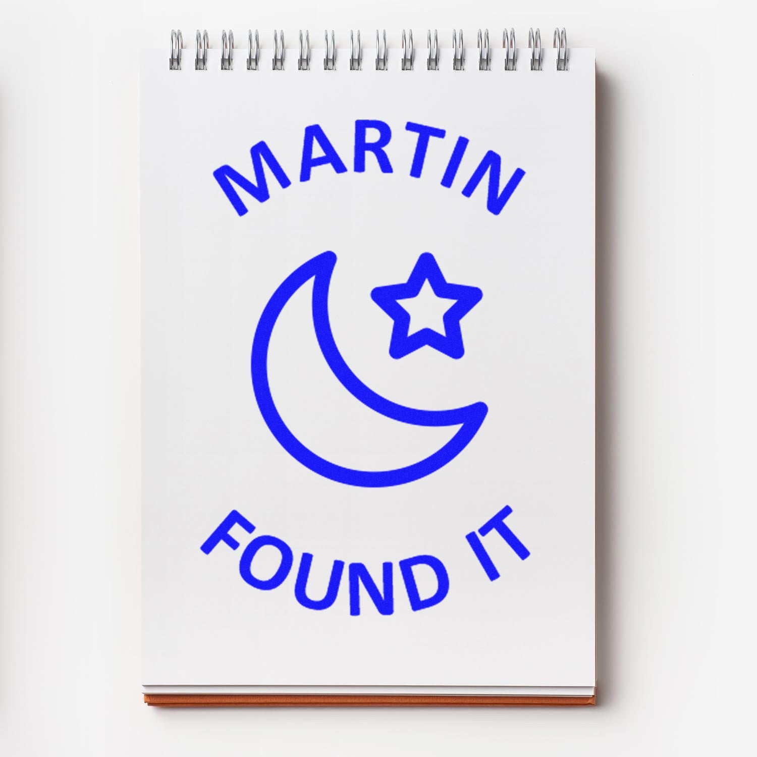 Self-Inking Moonlit Discovery Geocaching Log Stamp - Engineer Seal Stamps