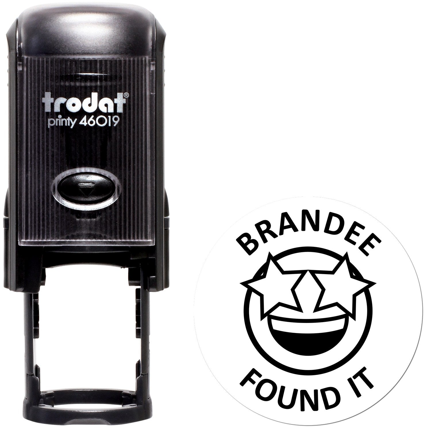 Self-Inking Starry-Eyed Discovery Geocaching Log Stamp - Engineer Seal Stamps