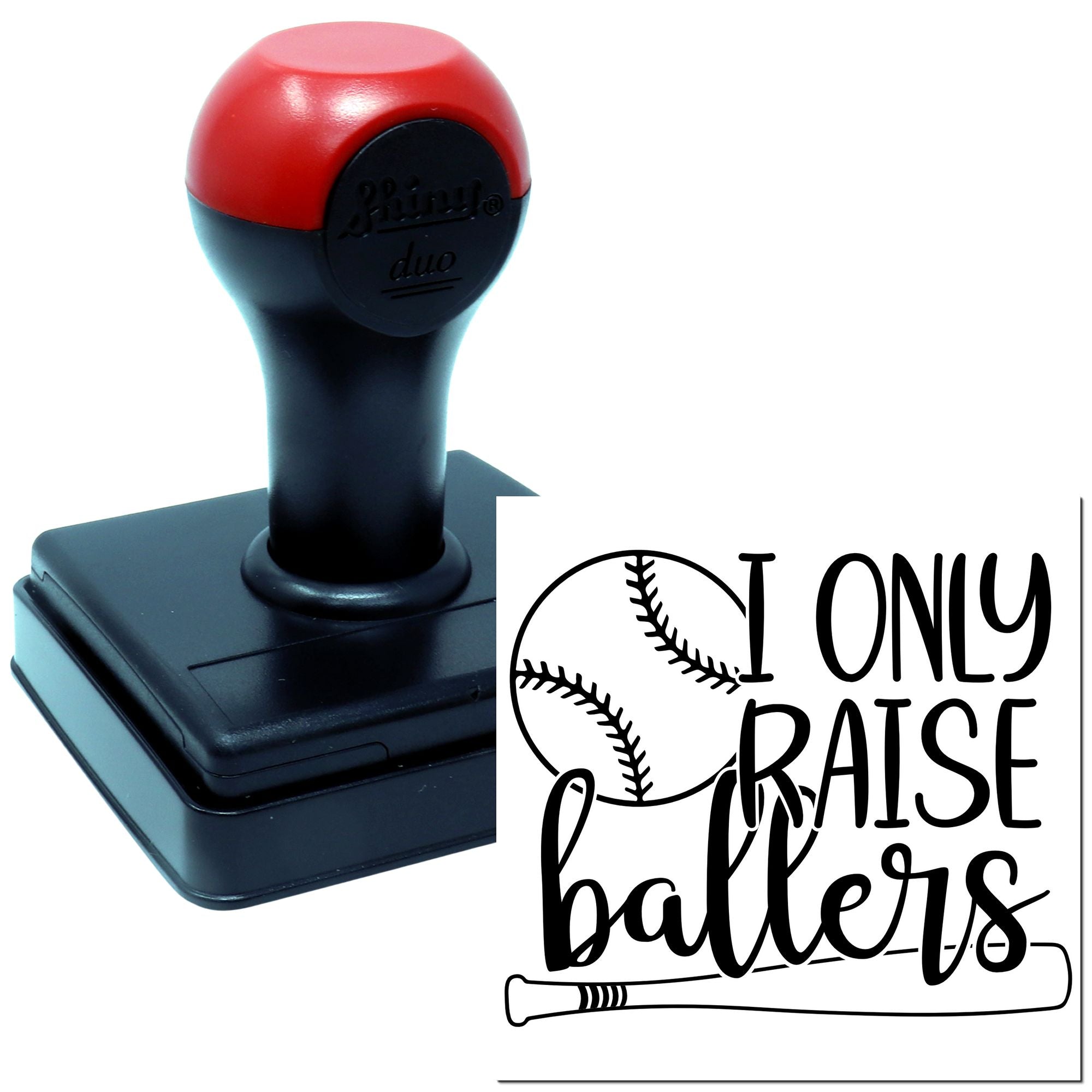 Duo Baseball Enthusiast's Motivational Quote Hand Stamp