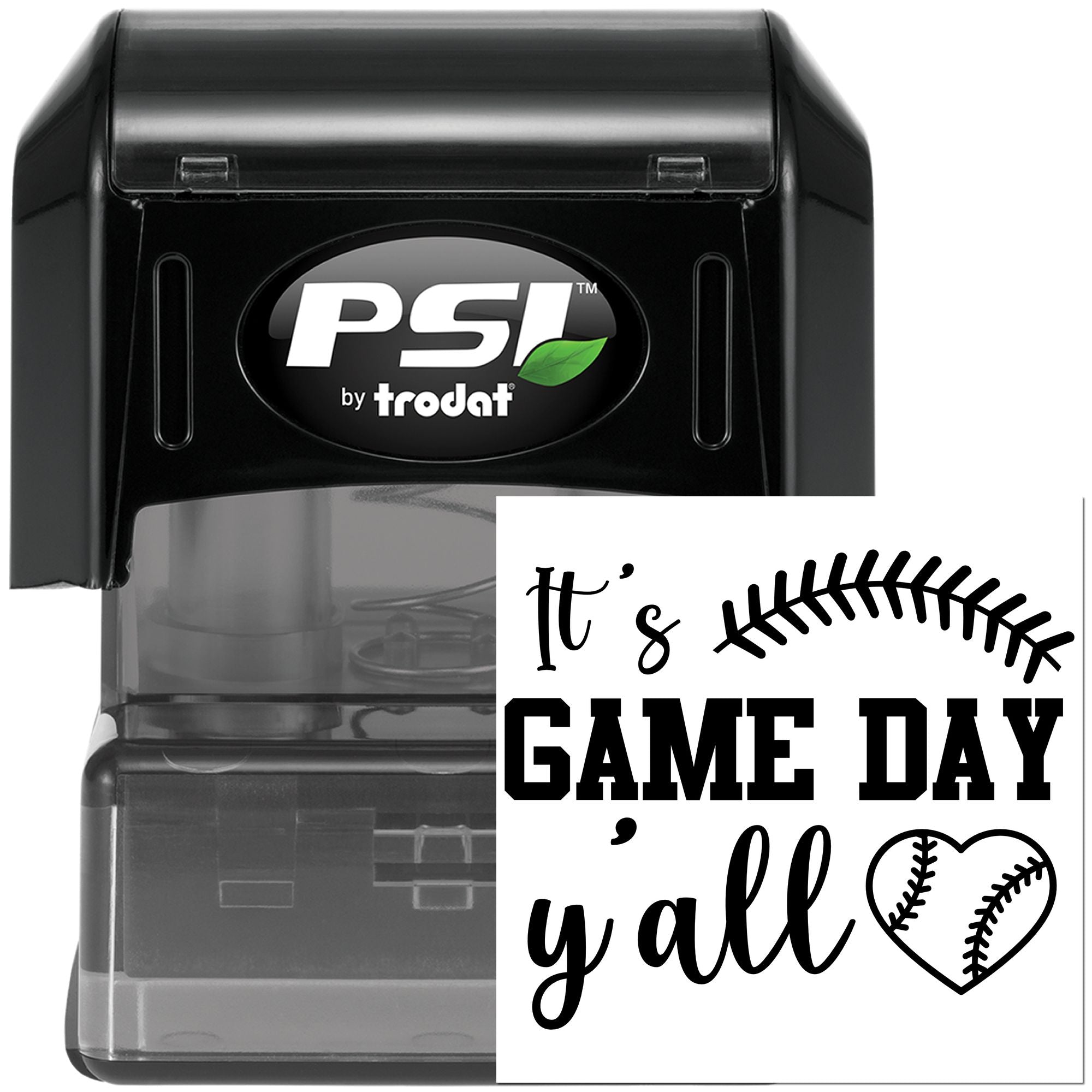 Pre-Inked Game Day Y'all Greeting Card Stamp