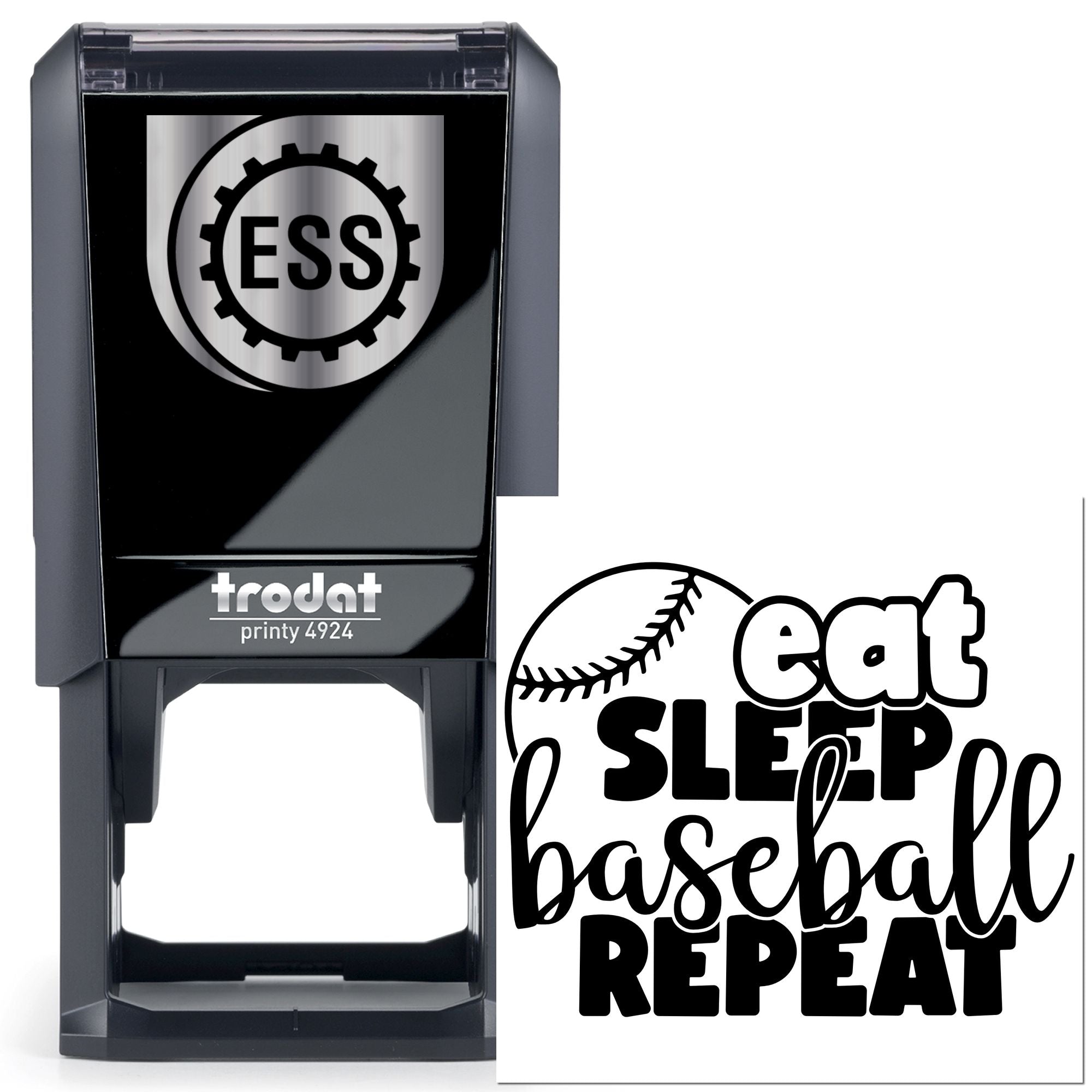 Self-Inking Baseball Life Scrapbooking Stamp