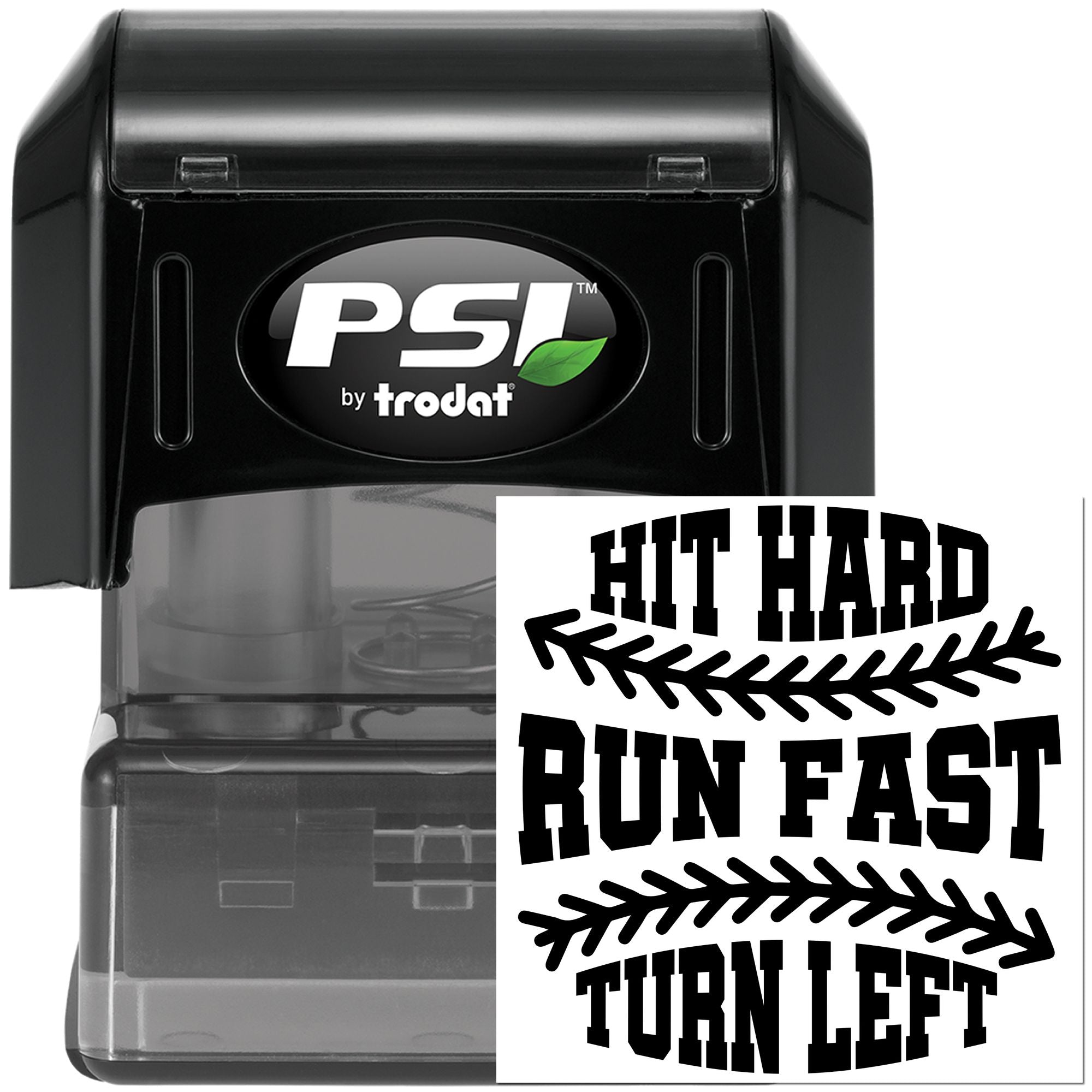 Pre-Inked Baseball Motivation Poster Crafting Stamp