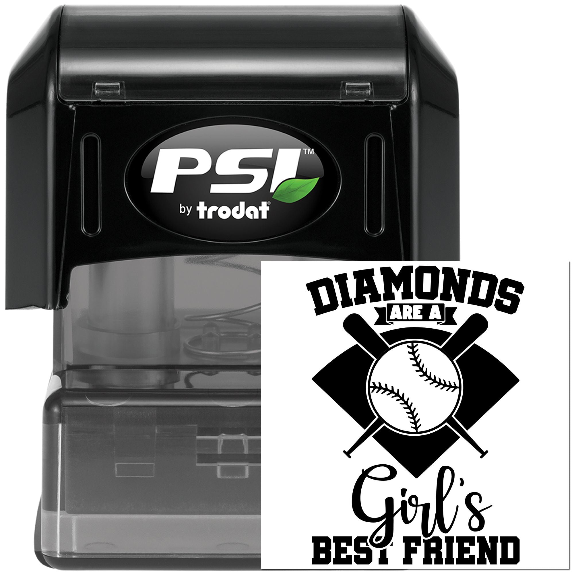 Pre-Inked Baseball Diamond Friendship Handcraft Stamp