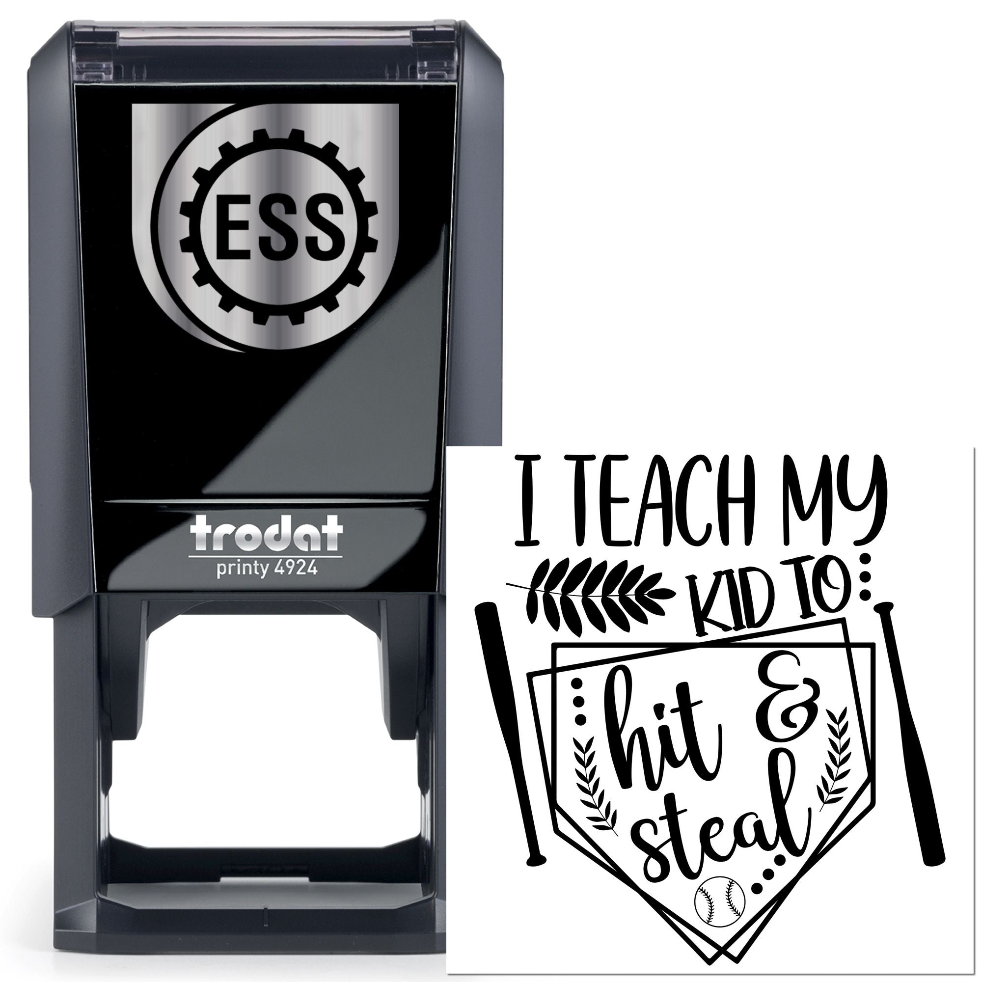Self-Inking Baseball Dad Journaling Stamp