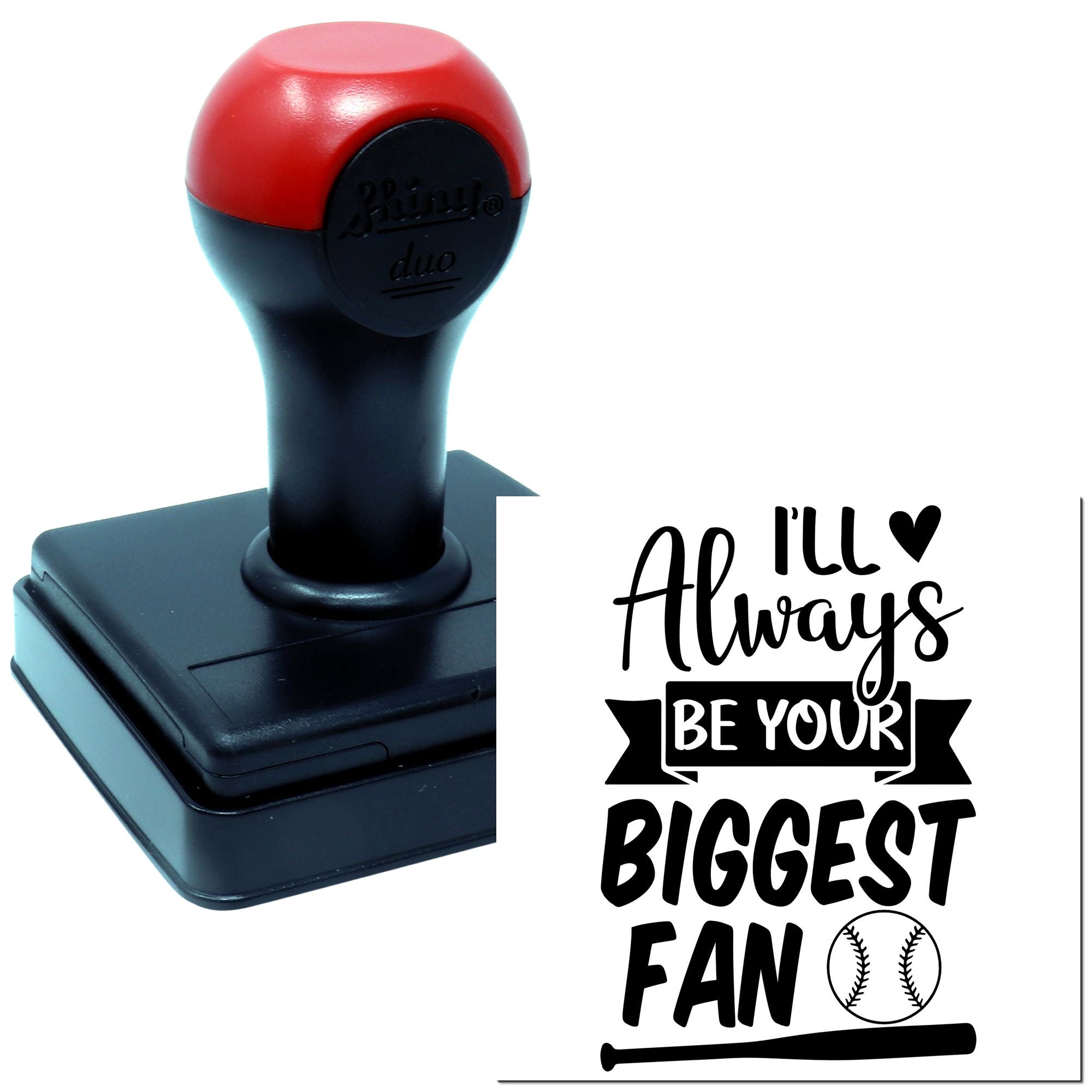 Duo Always Your Biggest Baseball Fan Hand Stamp