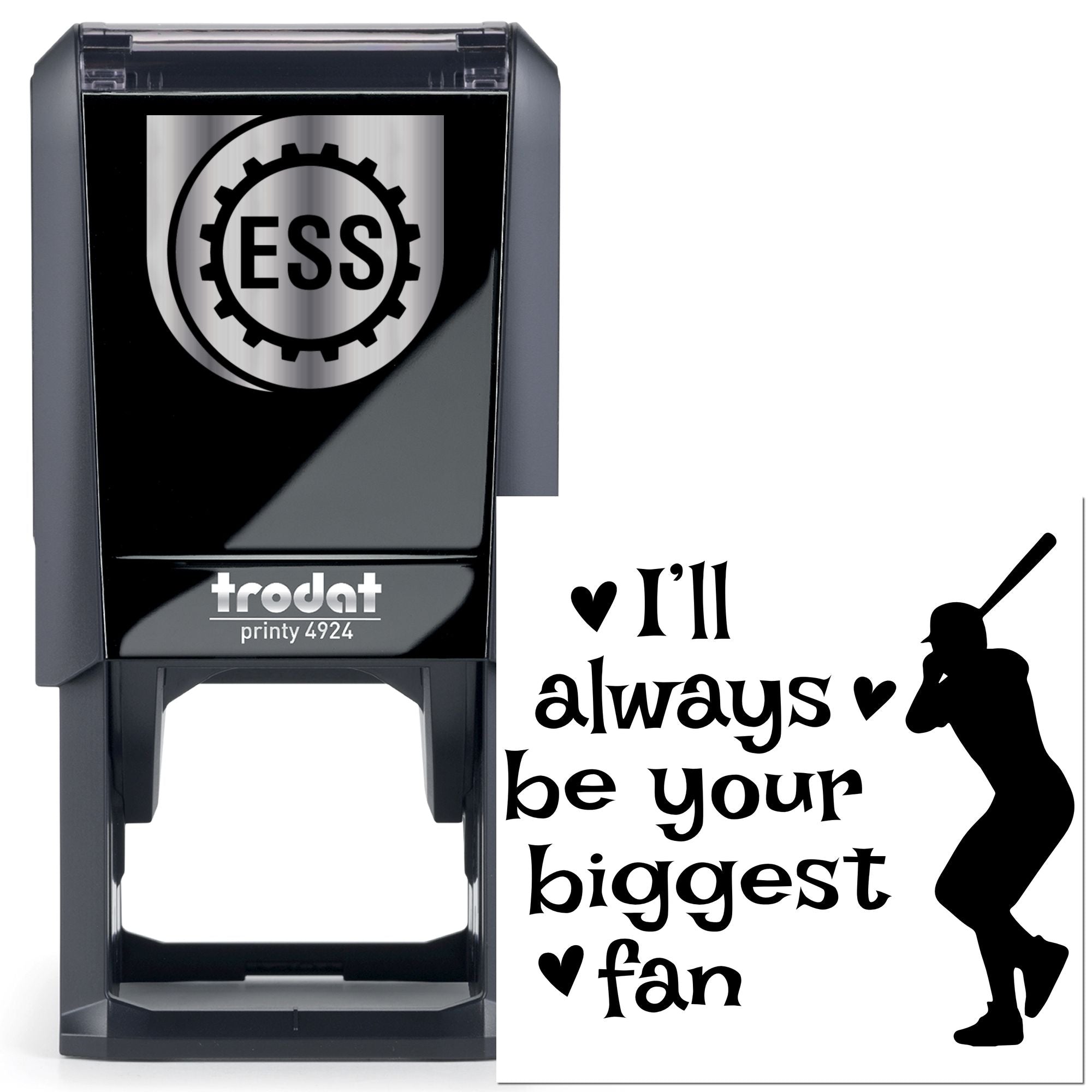 Self-Inking Baseball Fan Greeting Card Stamp