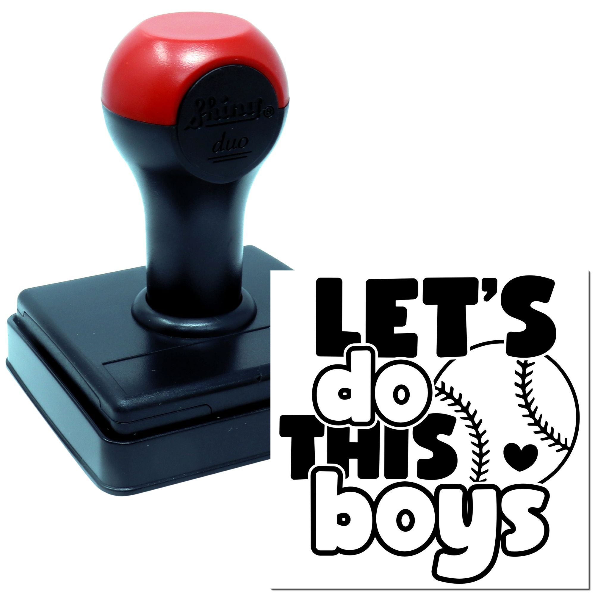 Duo Let's Do This Baseball Boys Hand Stamp