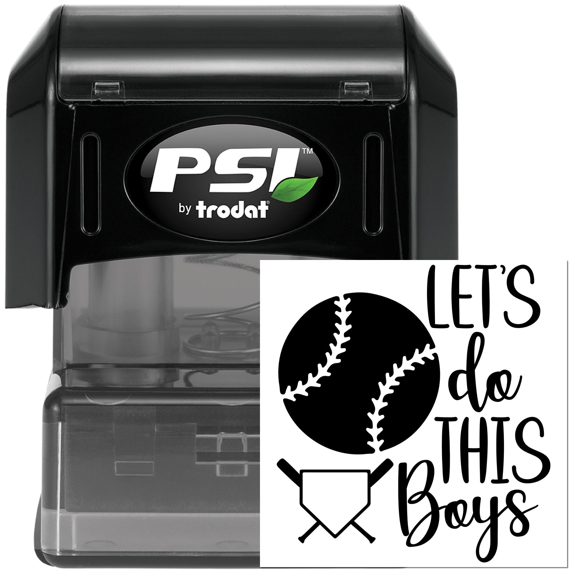 Pre-Inked Baseball Barbecue Boys Greeting Card Stamp