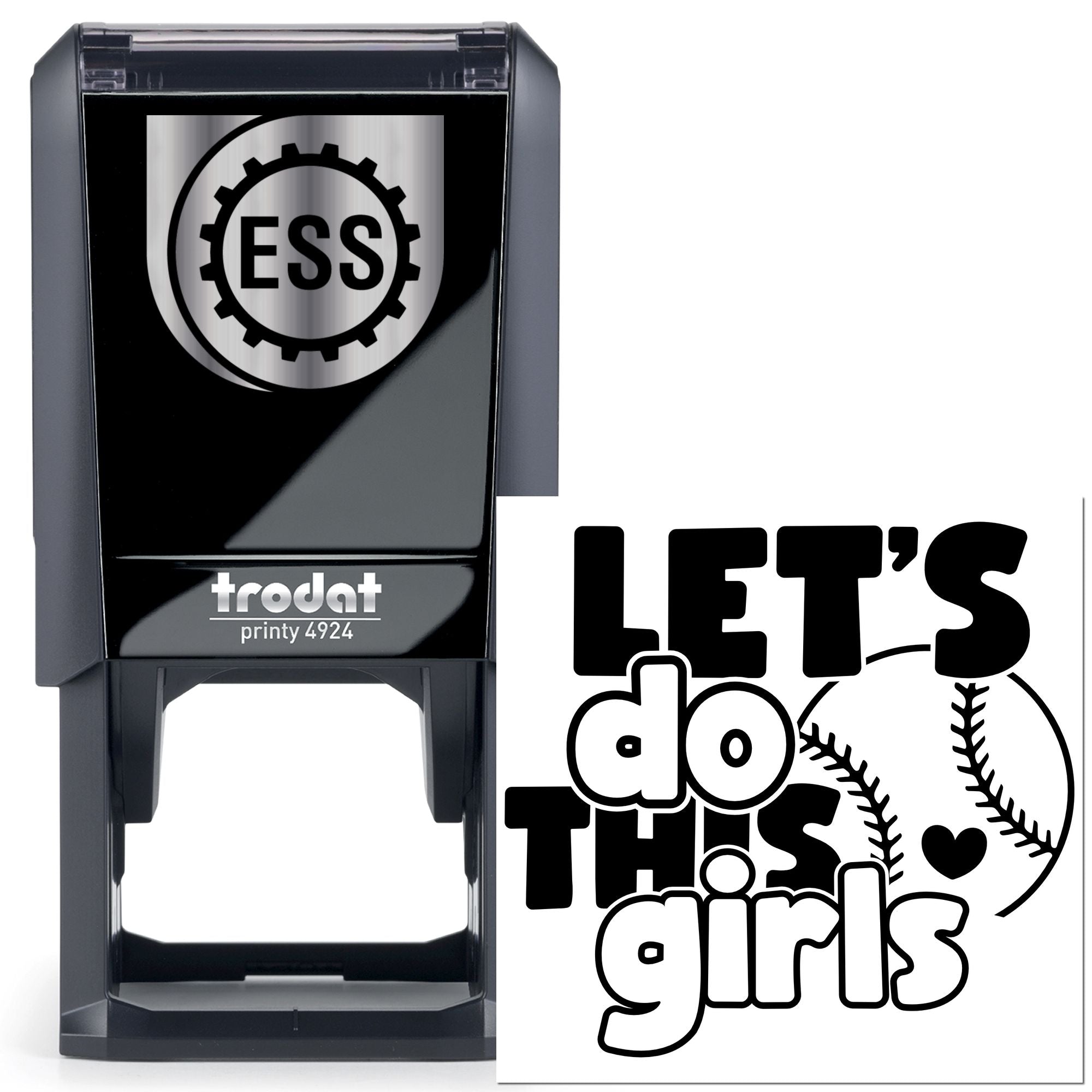 Self-Inking Baseball Motivation Postcard Stamp