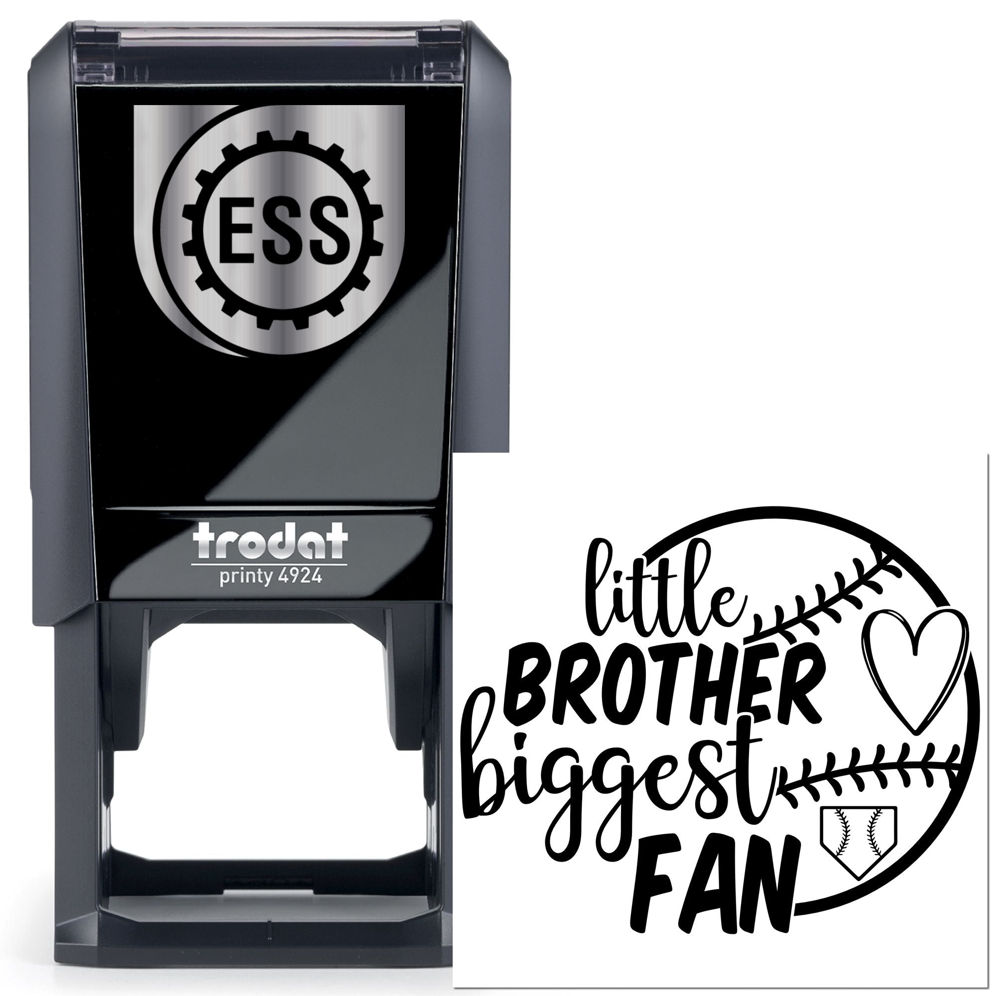 Self-Inking Baseball Fan Place Card Stamp