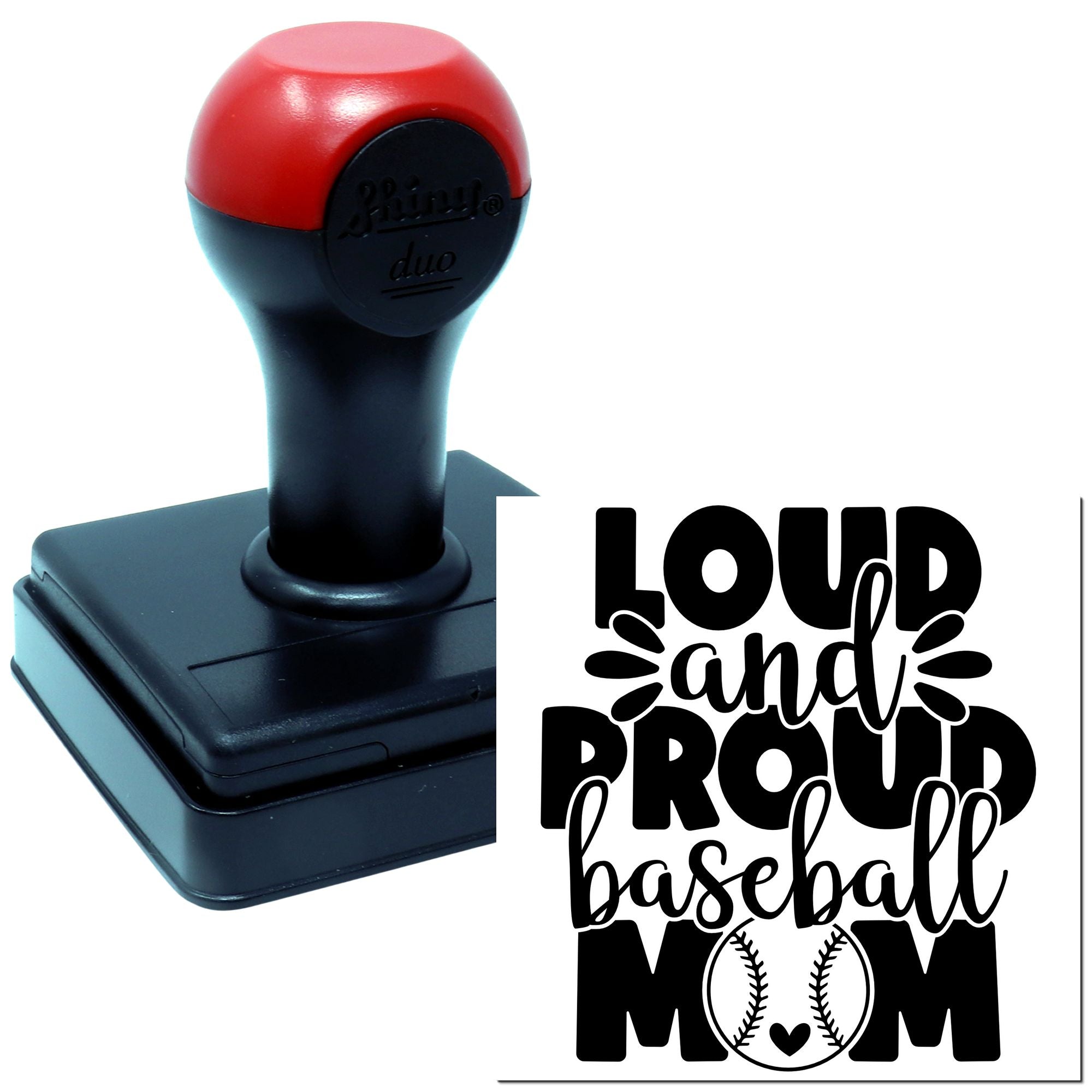 Duo Loud And Proud Baseball Mom Hand Stamp