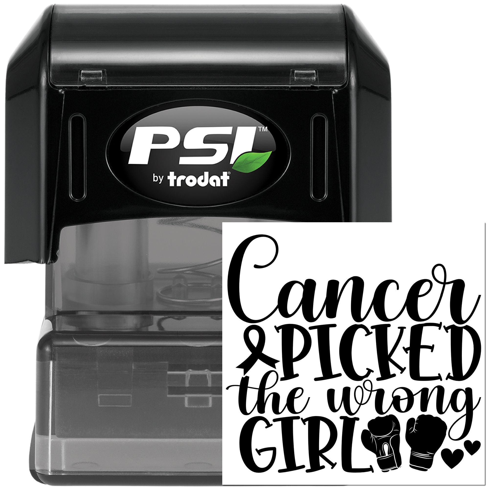 Pre-Inked Cancer Picked Wrong Crafting Stamp