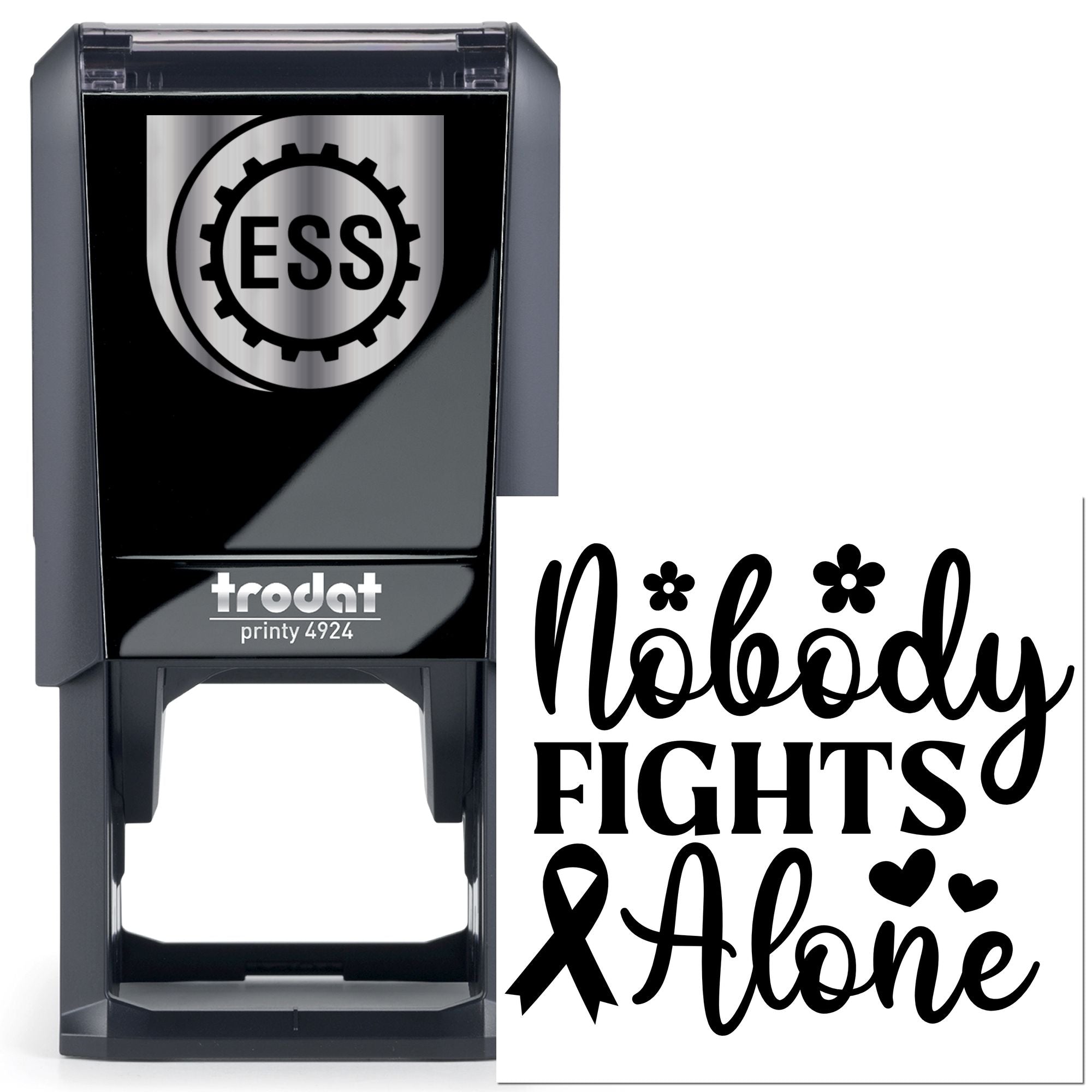 Self-Inking Cancer Awareness Paper Craft Stamp