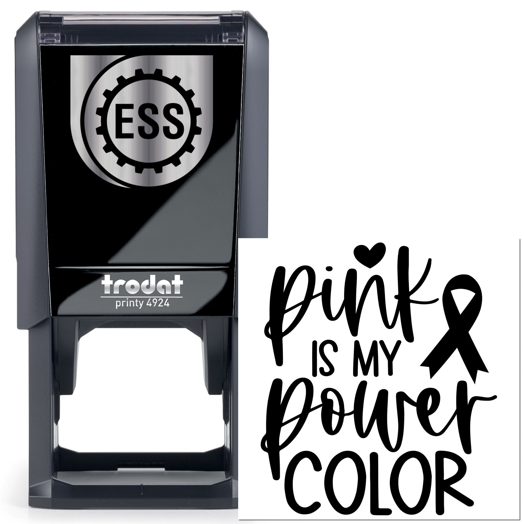 Self-Inking Pink Power Cardmaking Stamp