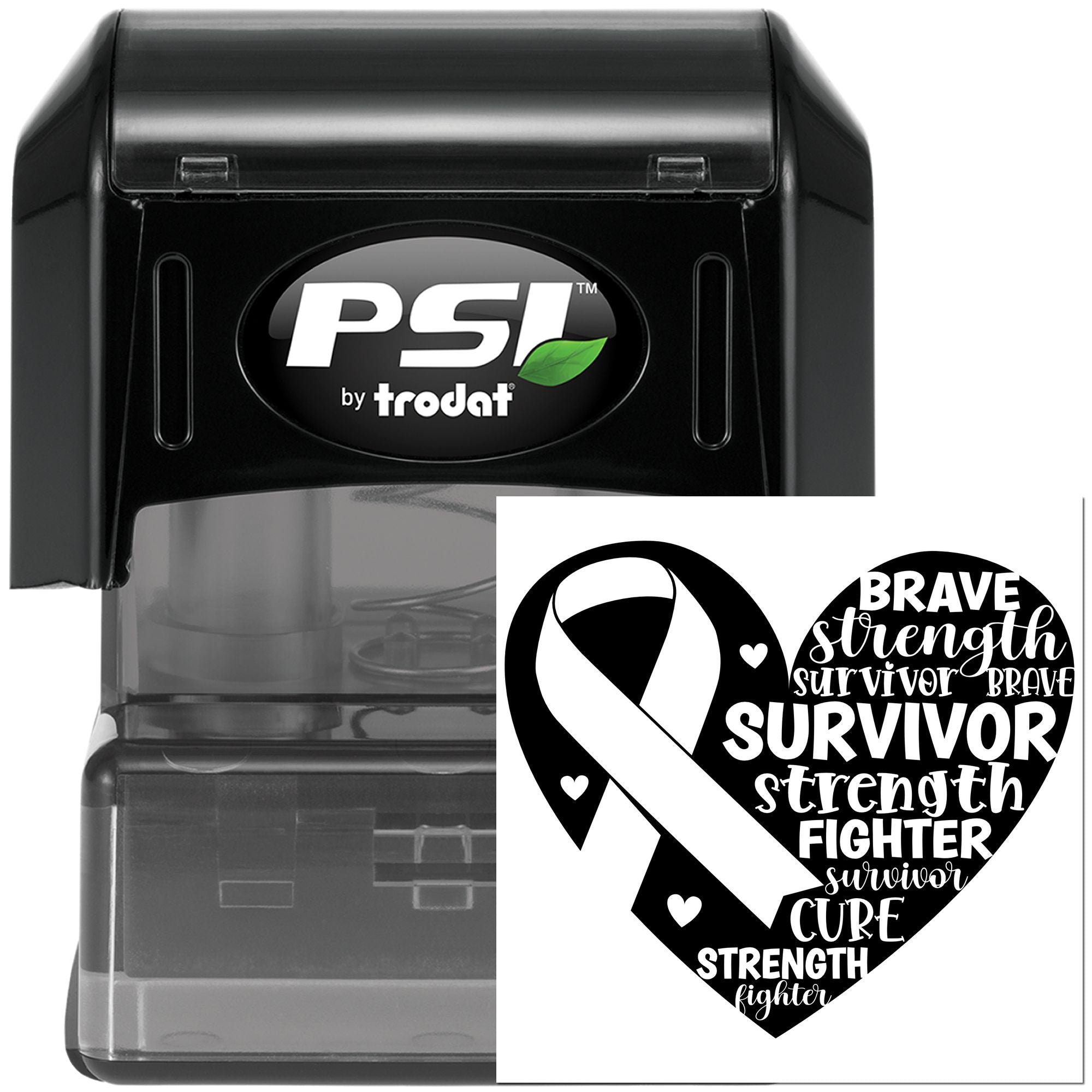 Pre-Inked Breast Cancer Survivor Party Favor Stamp