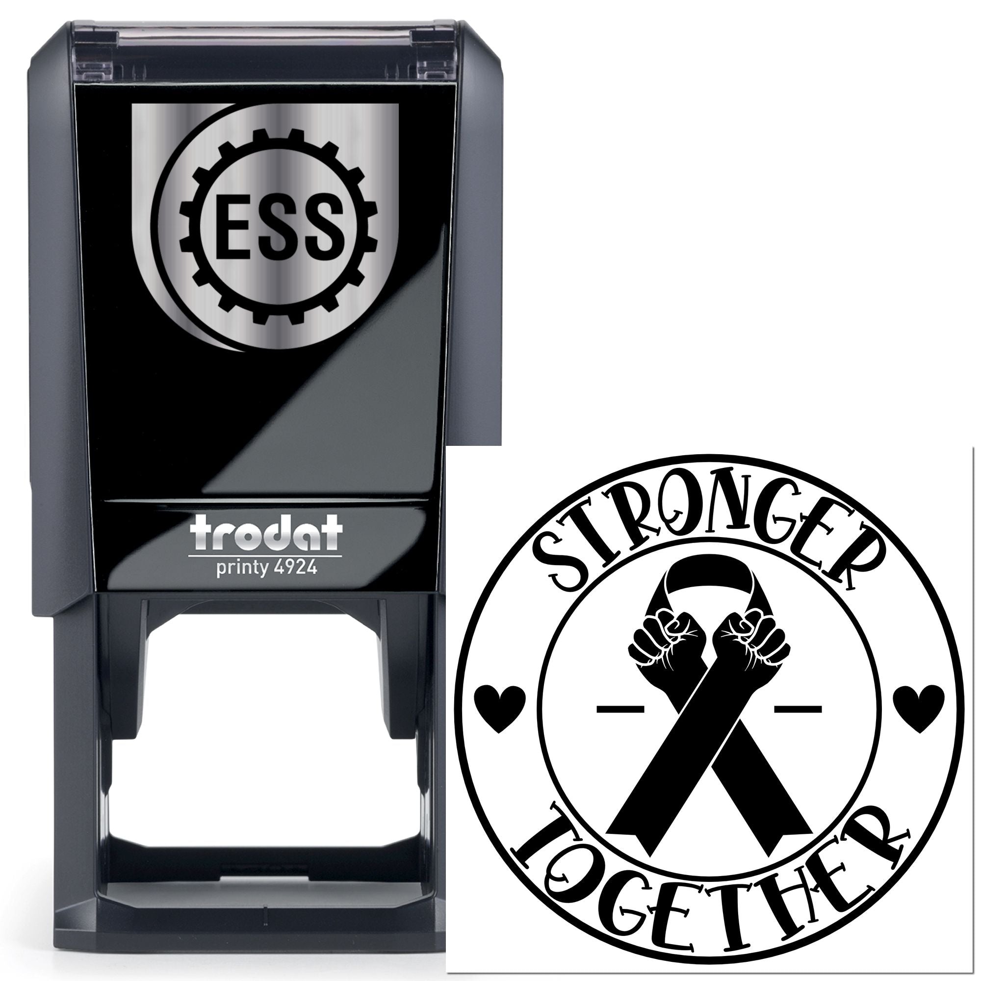 Self-Inking Stronger Together Scrapbooking Stamp