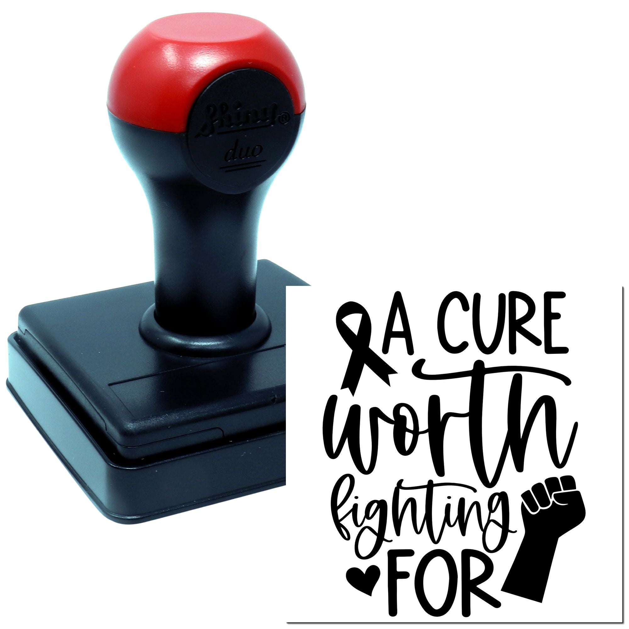 Duo A Cure Worth Fighting For Hand Stamp