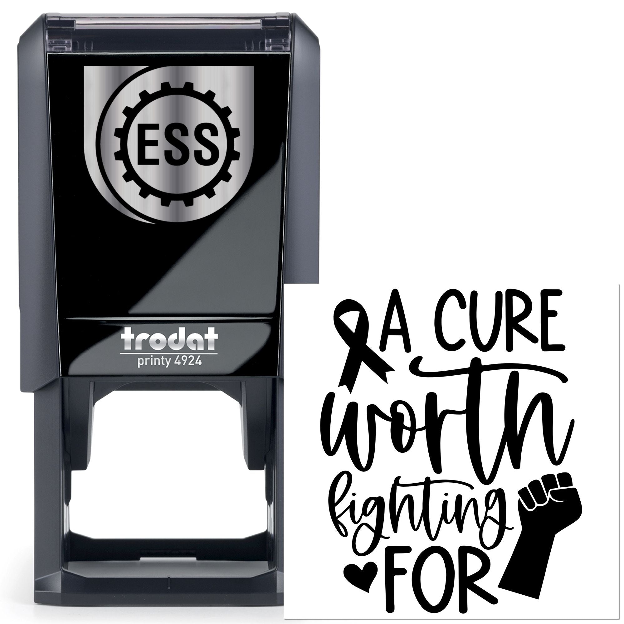 Self-Inking Worth Fighting Crafting Stamp