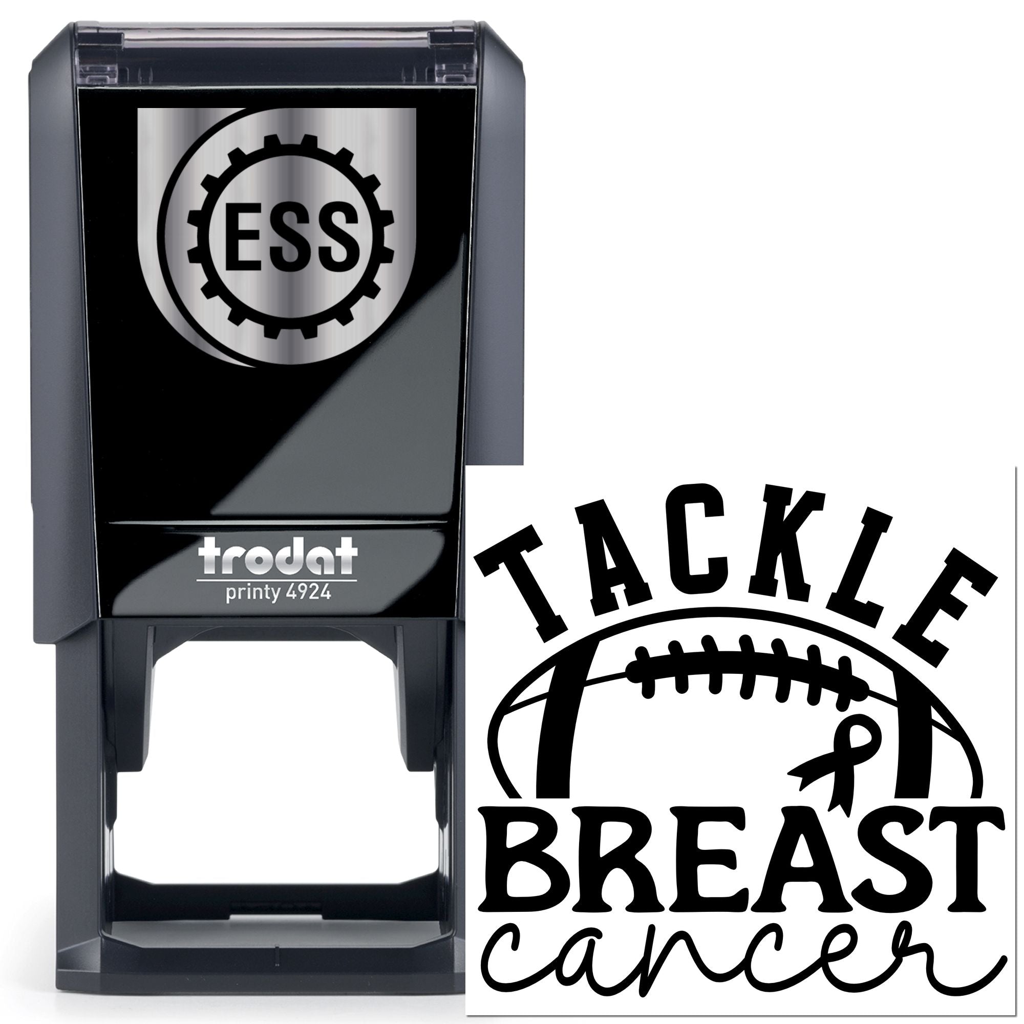 Self-Inking Breast Cancer Paper Craft Stamp