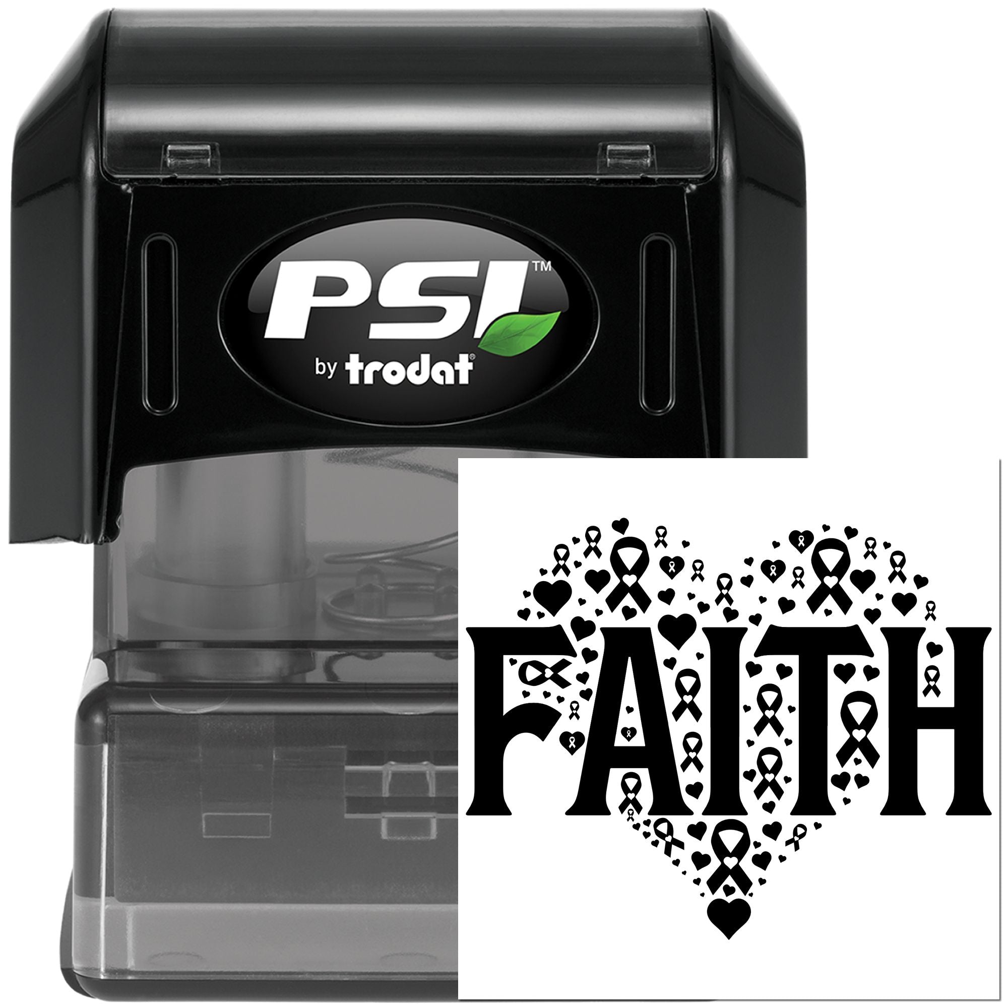 Pre-Inked Faith Hope Love Paper Craft Stamp
