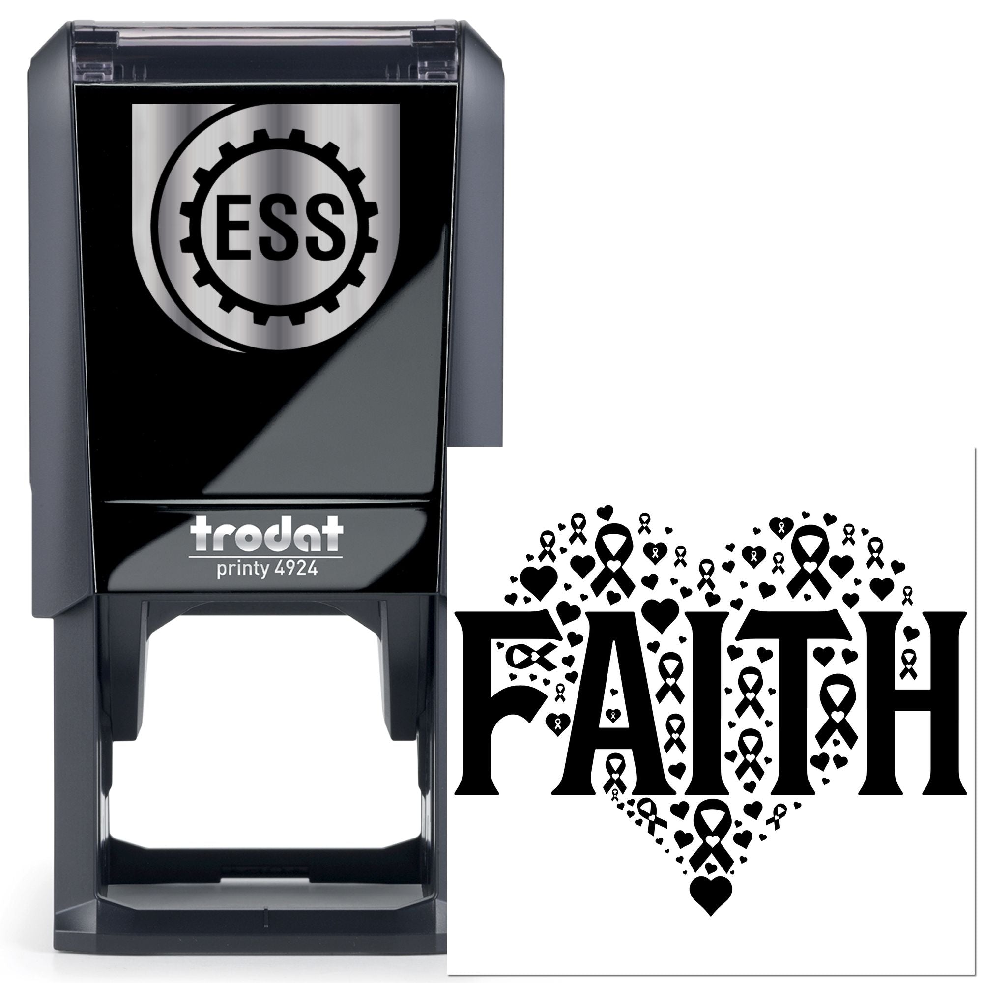 Self-Inking Faith Heart Journaling Stamp