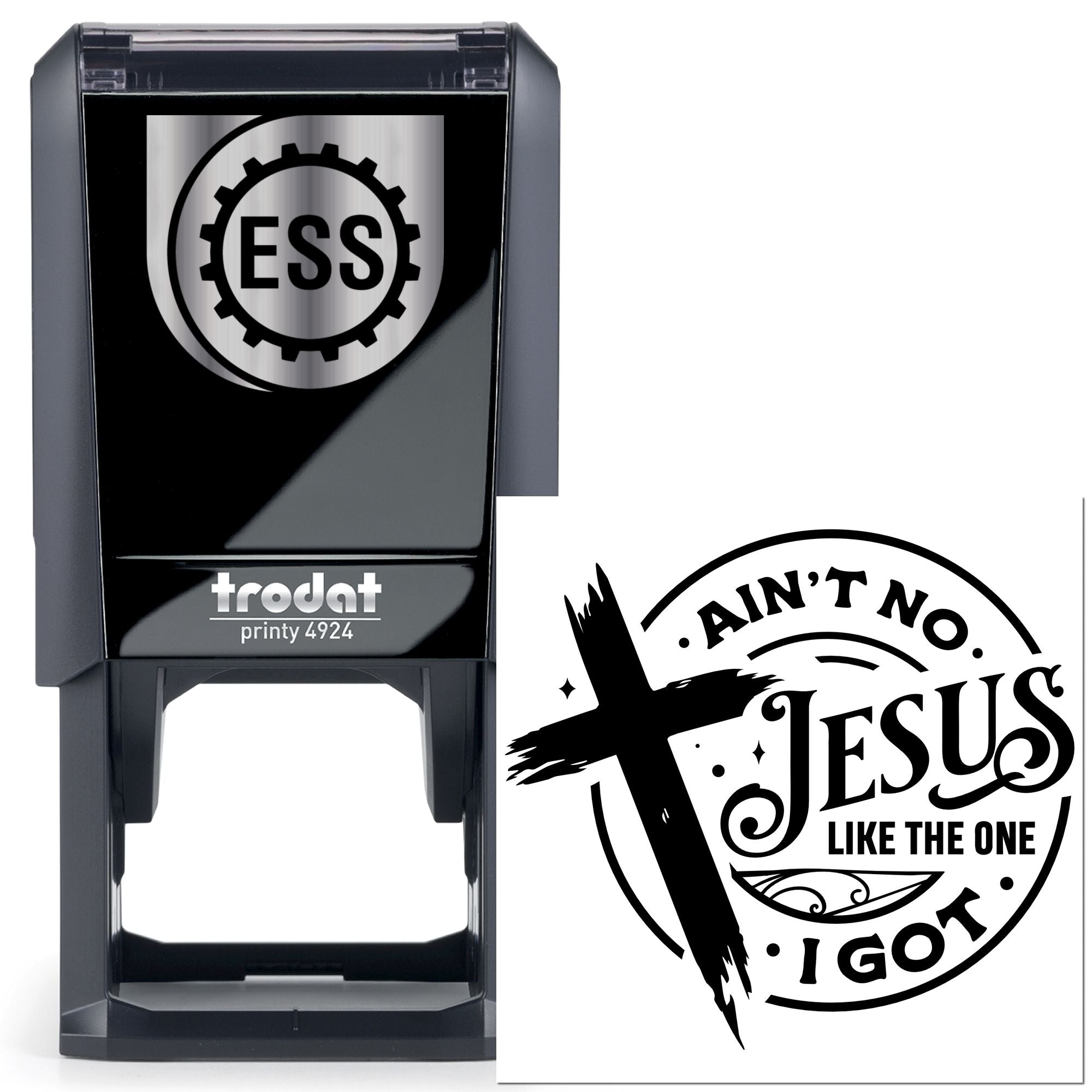 Self-Inking Jesus Cross Postcard Stamp