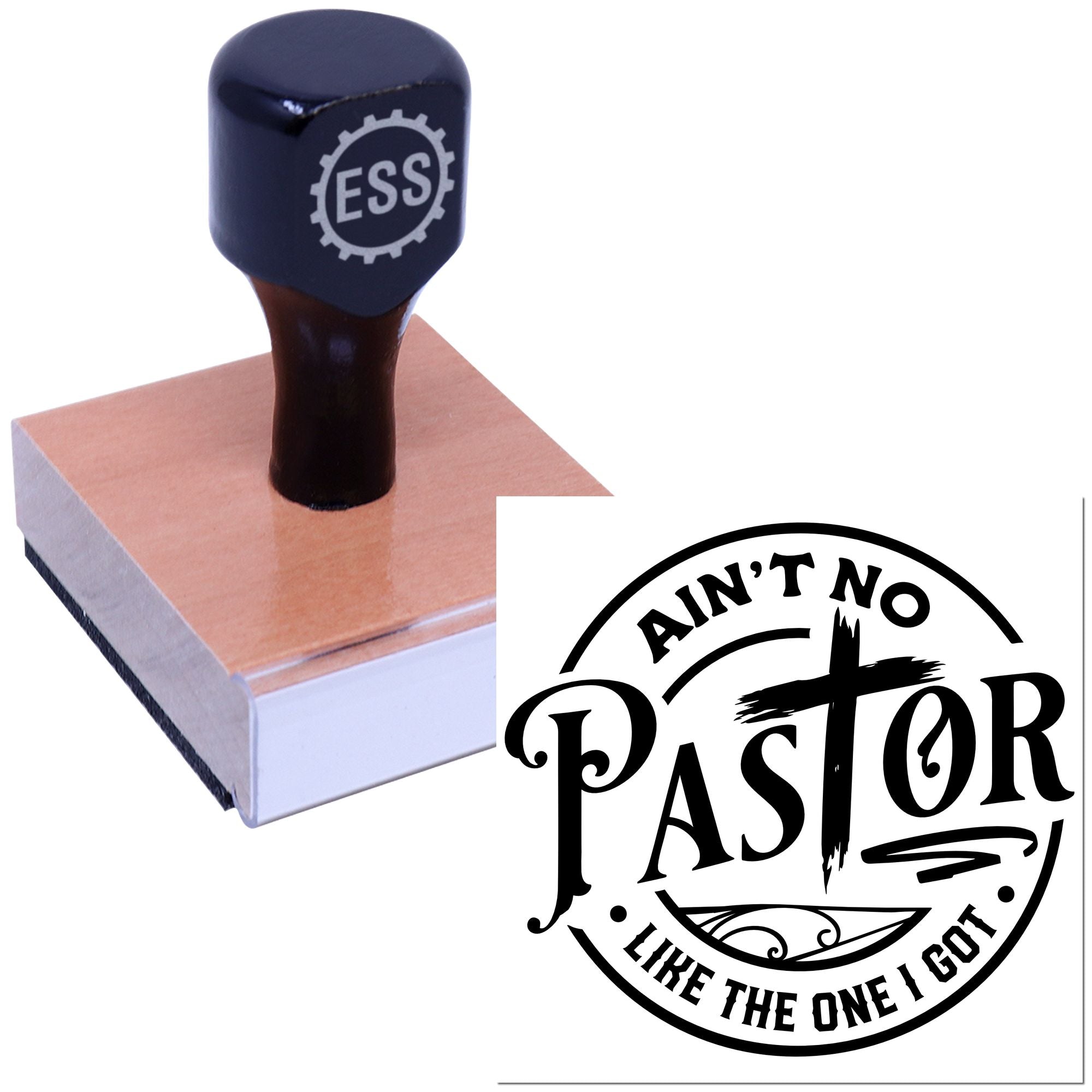 Best Pastor Ever Favor Tag Rubber Stamp