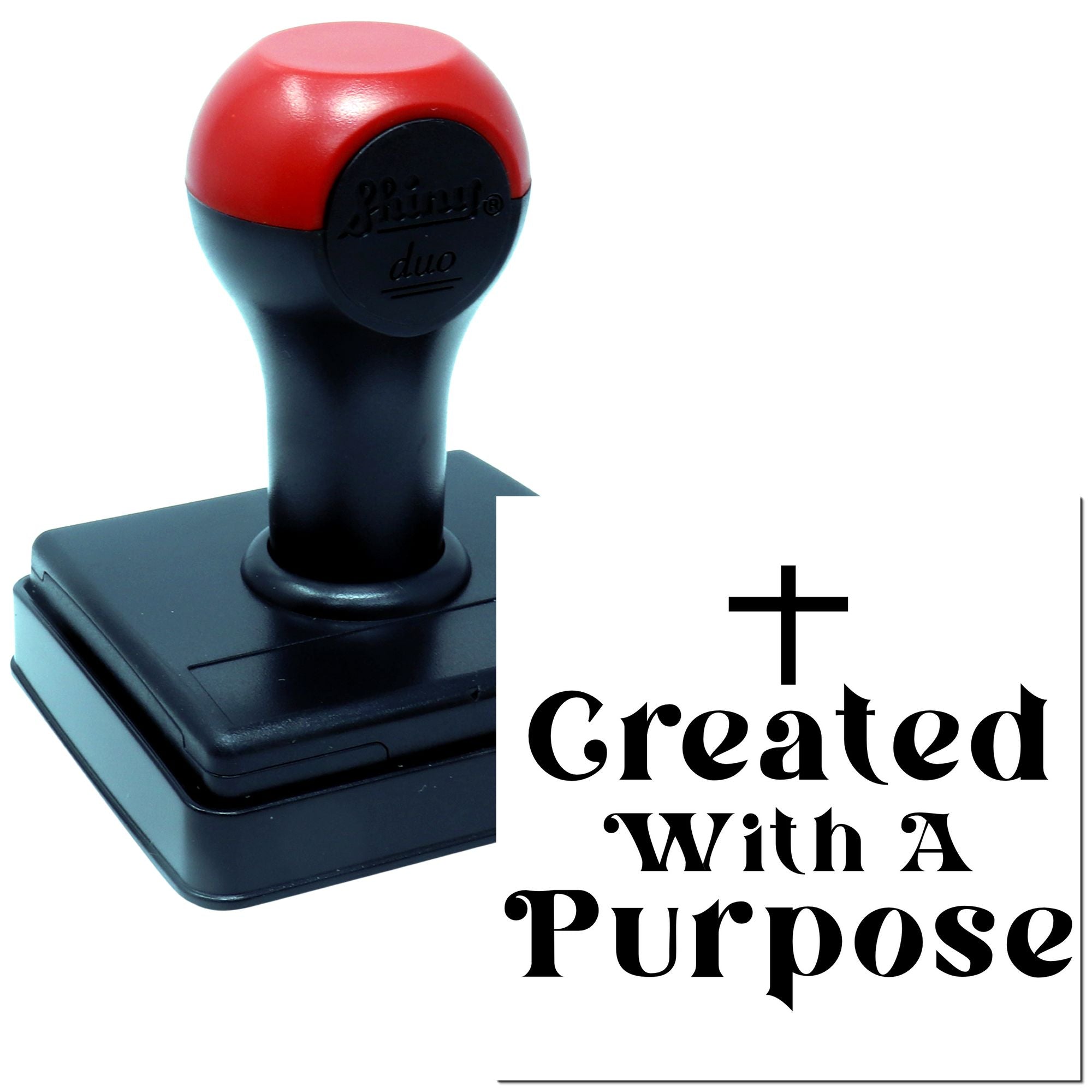 Duo Created With A Purpose Cross Hand Stamp