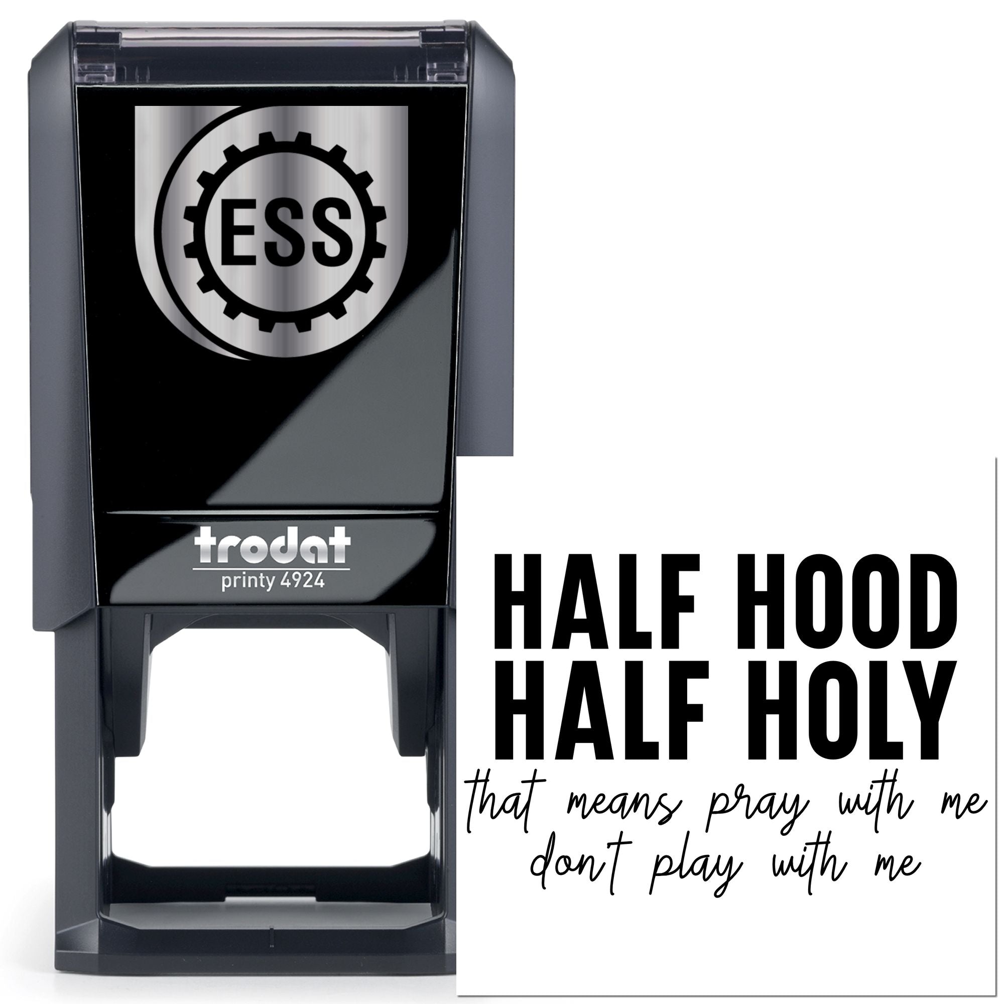 Self-Inking Dual Identity Place Card Stamp