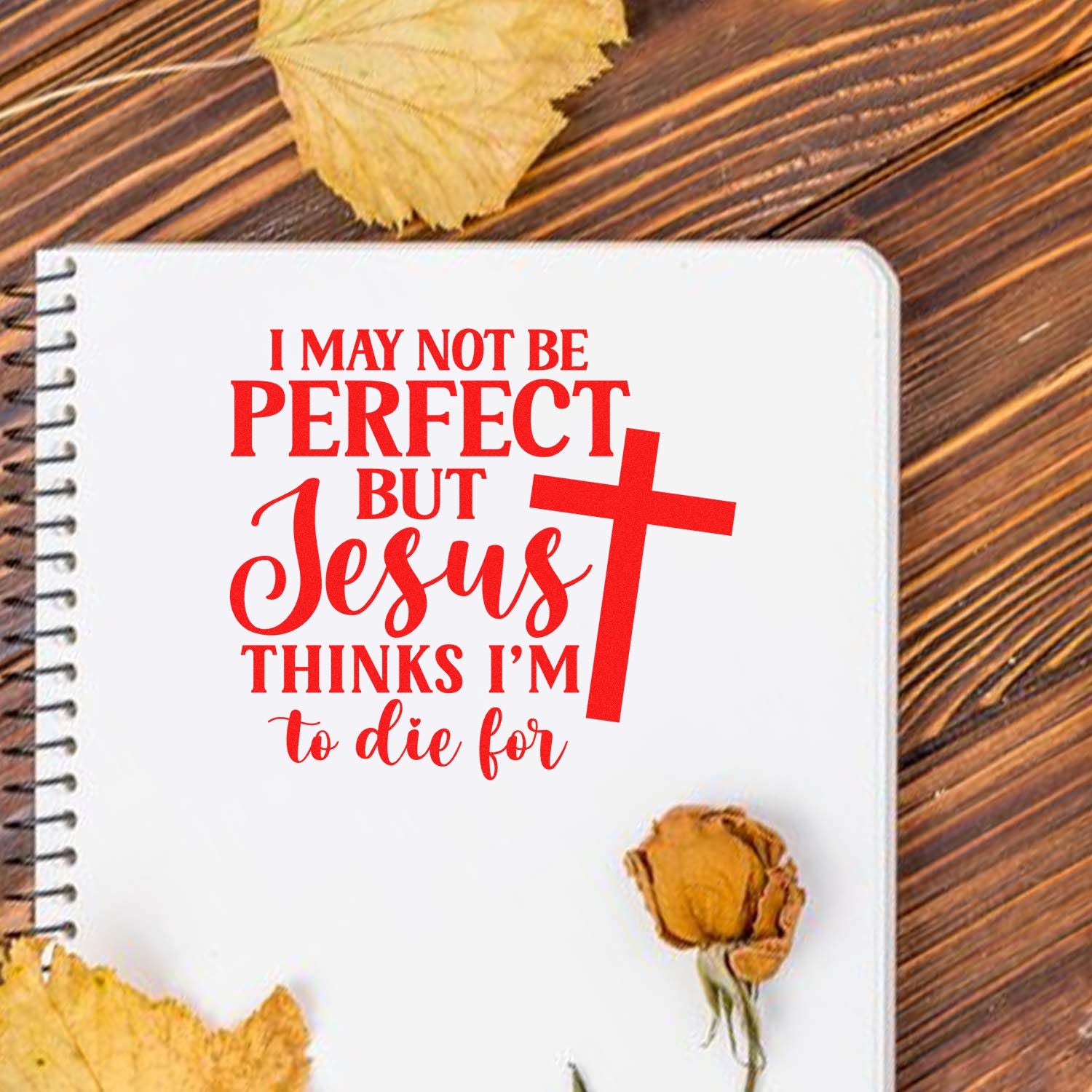 Duo Imperfect But Loved By Jesus Hand Stamp