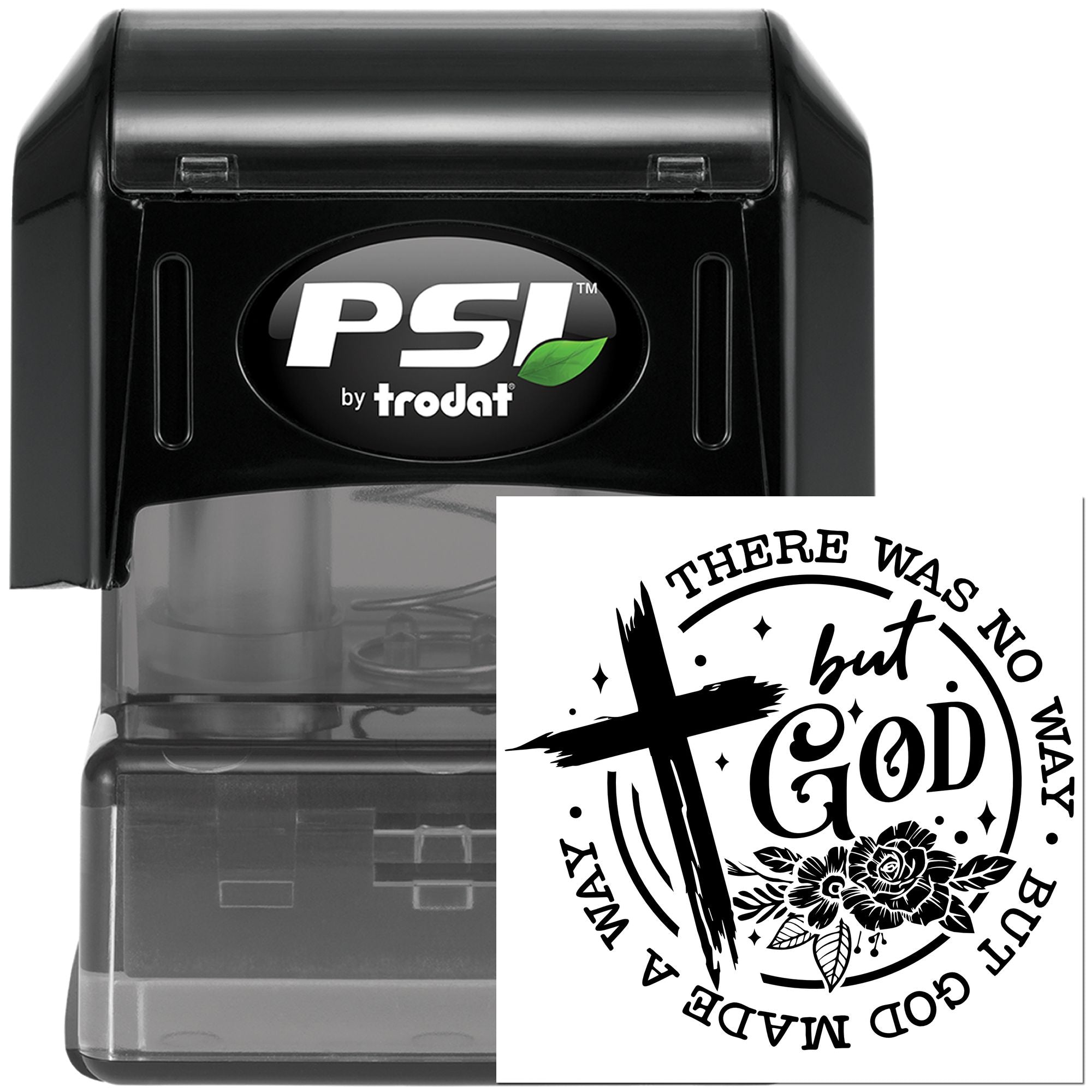 Pre-Inked But God Wins Cardmaking Stamp