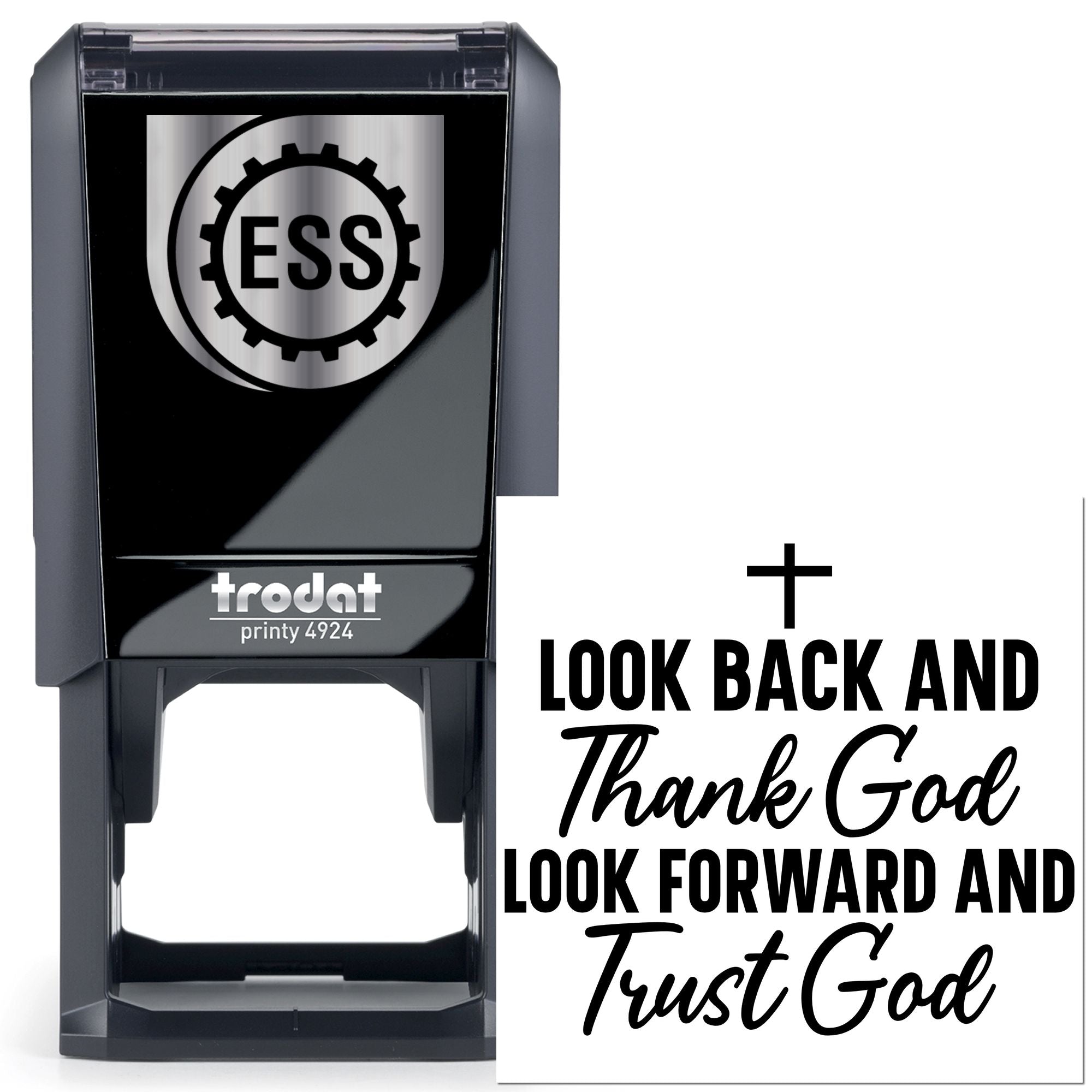 Self-Inking Faith Quote Greeting Card Stamp