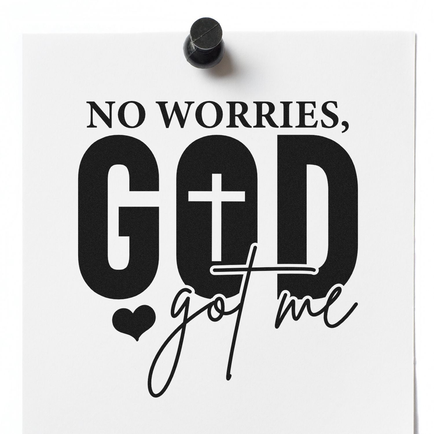 Duo No Worries God Has Me Hand Stamp