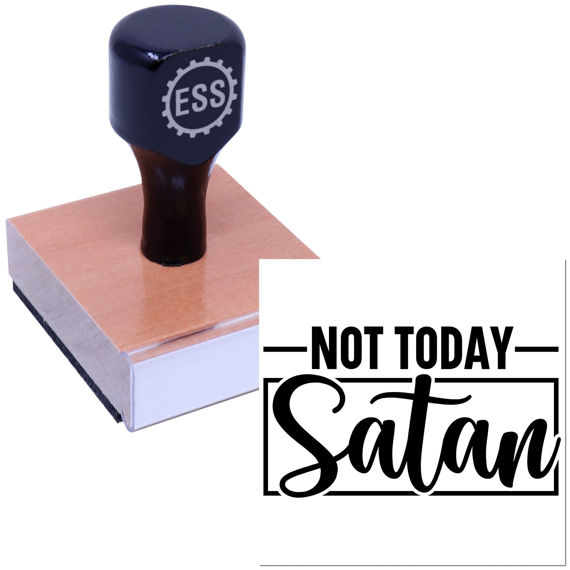 Daily Devil Denial Scrapbook Rubber Stamp