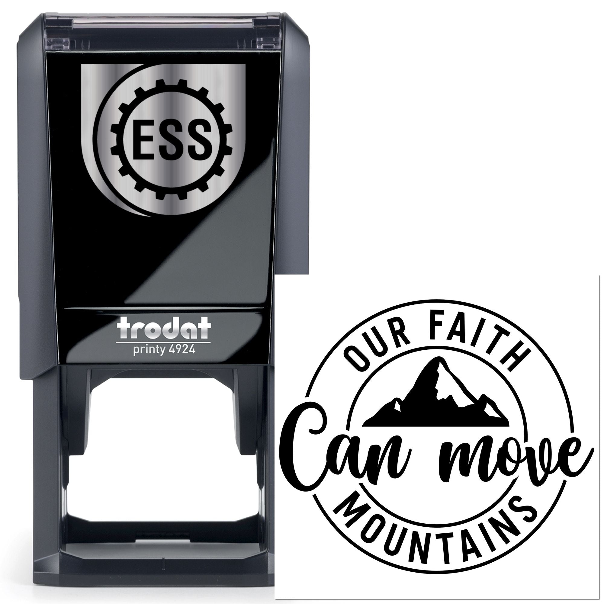 Self-Inking Move Mountains Scrapbook Stamp