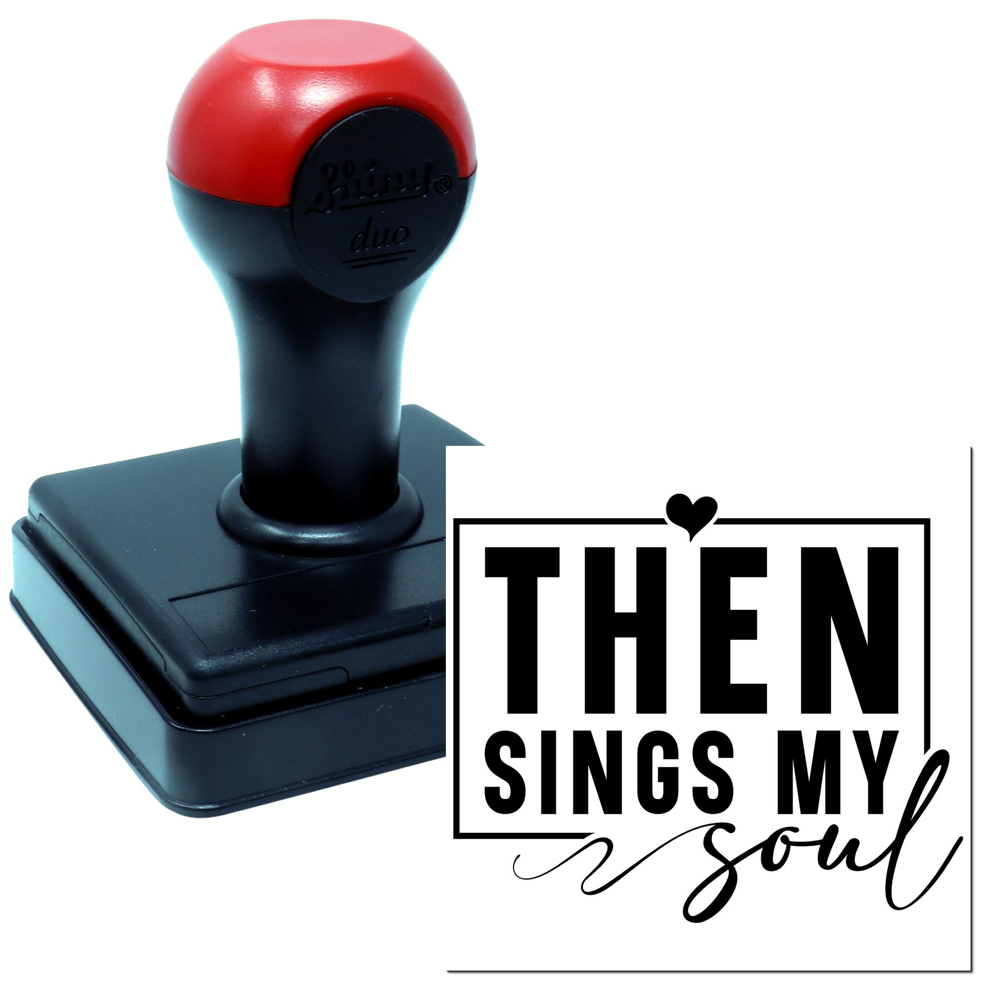 Duo Joyful Heart Soul Sings Loud Hand Stamp