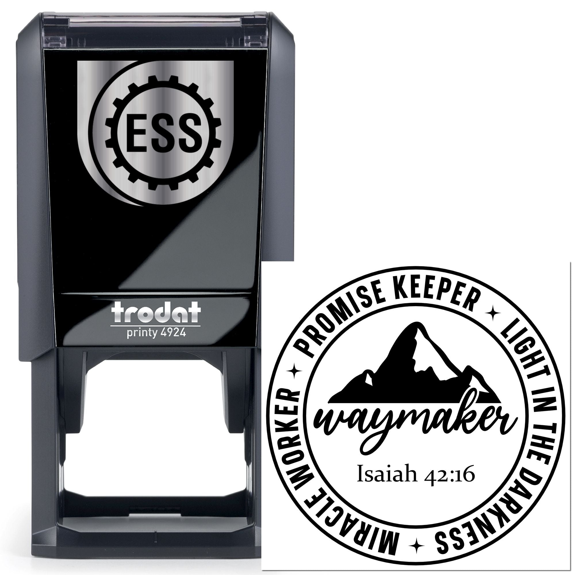 Self-Inking Mountain Waymaker Mini Card Stamp