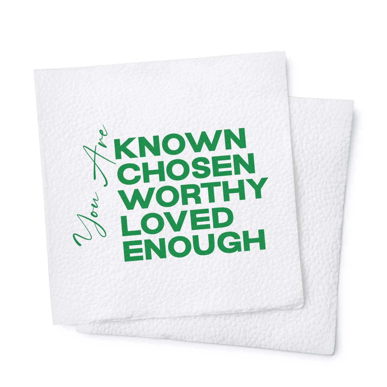 You Are Enough Favor Tag Rubber Stamp