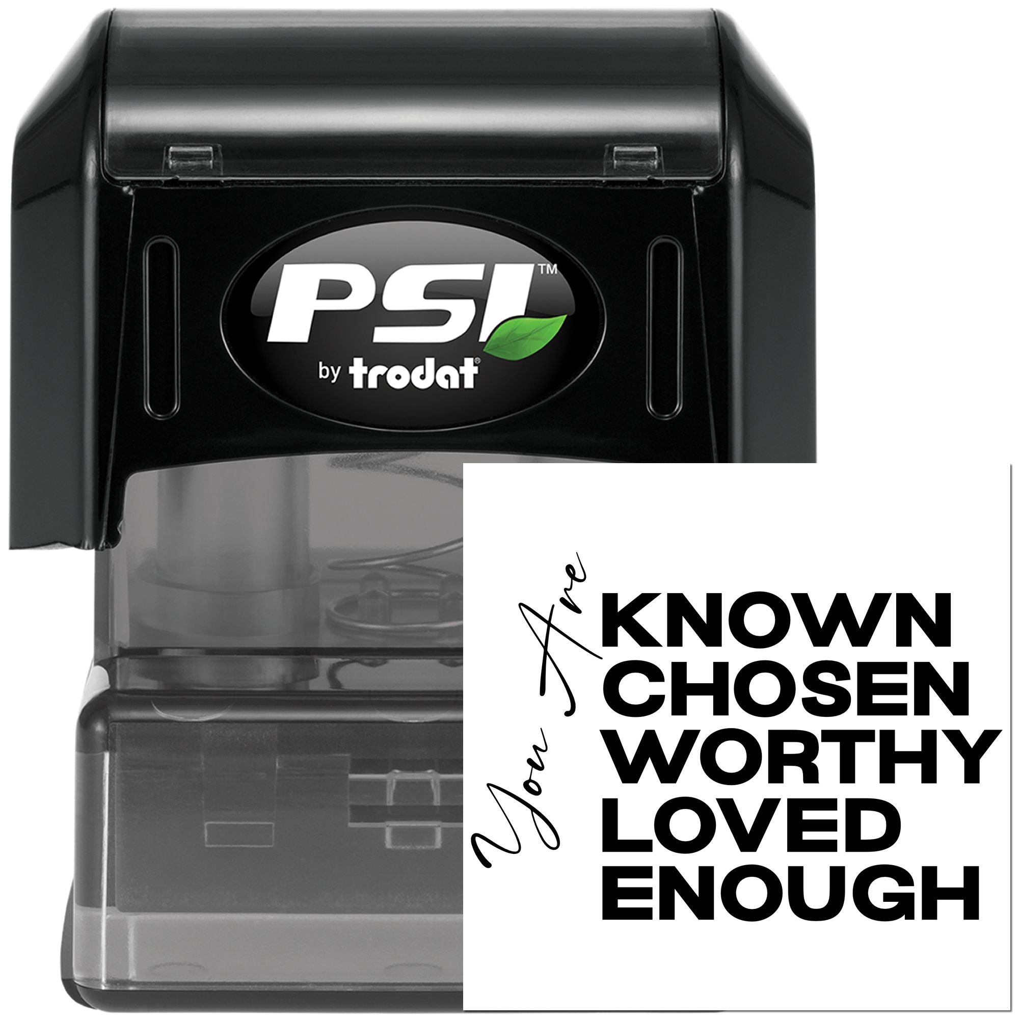 Pre-Inked Known Chosen Loved Mini Card Stamp