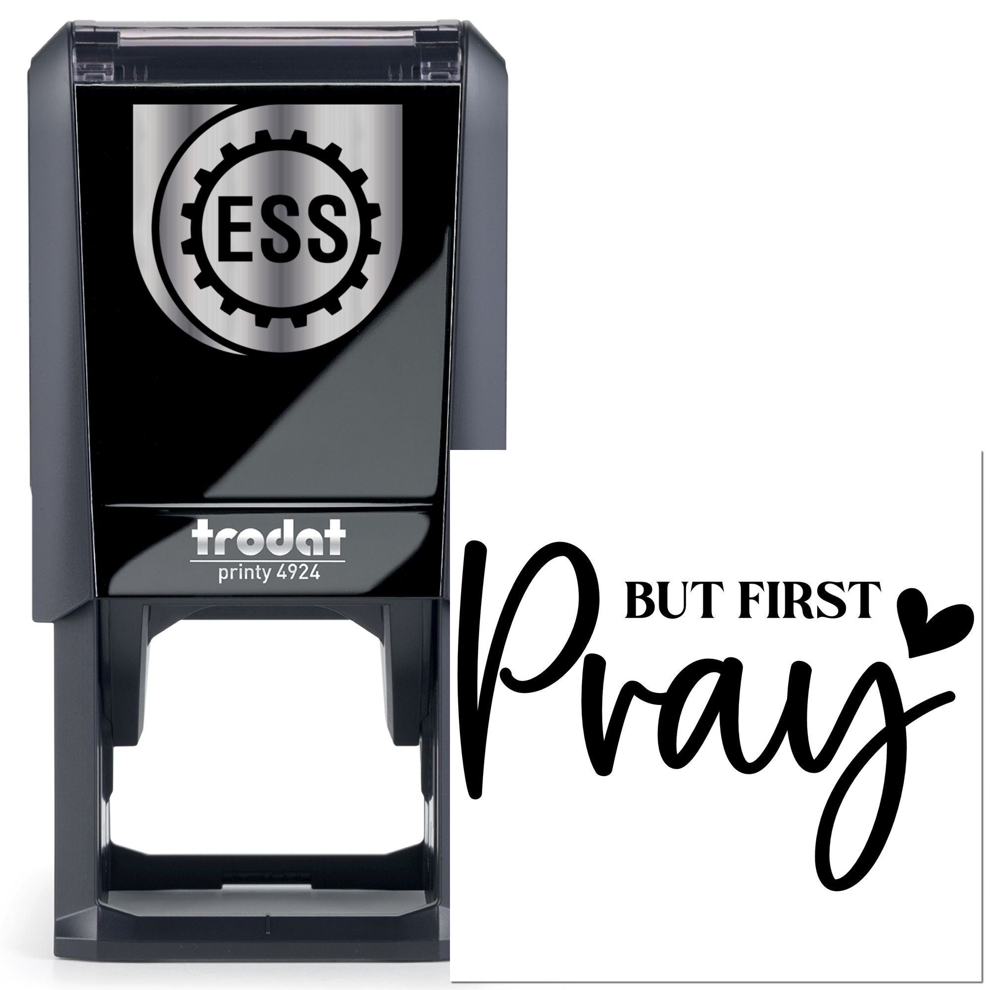 Self-Inking Pray First Craft Stamp