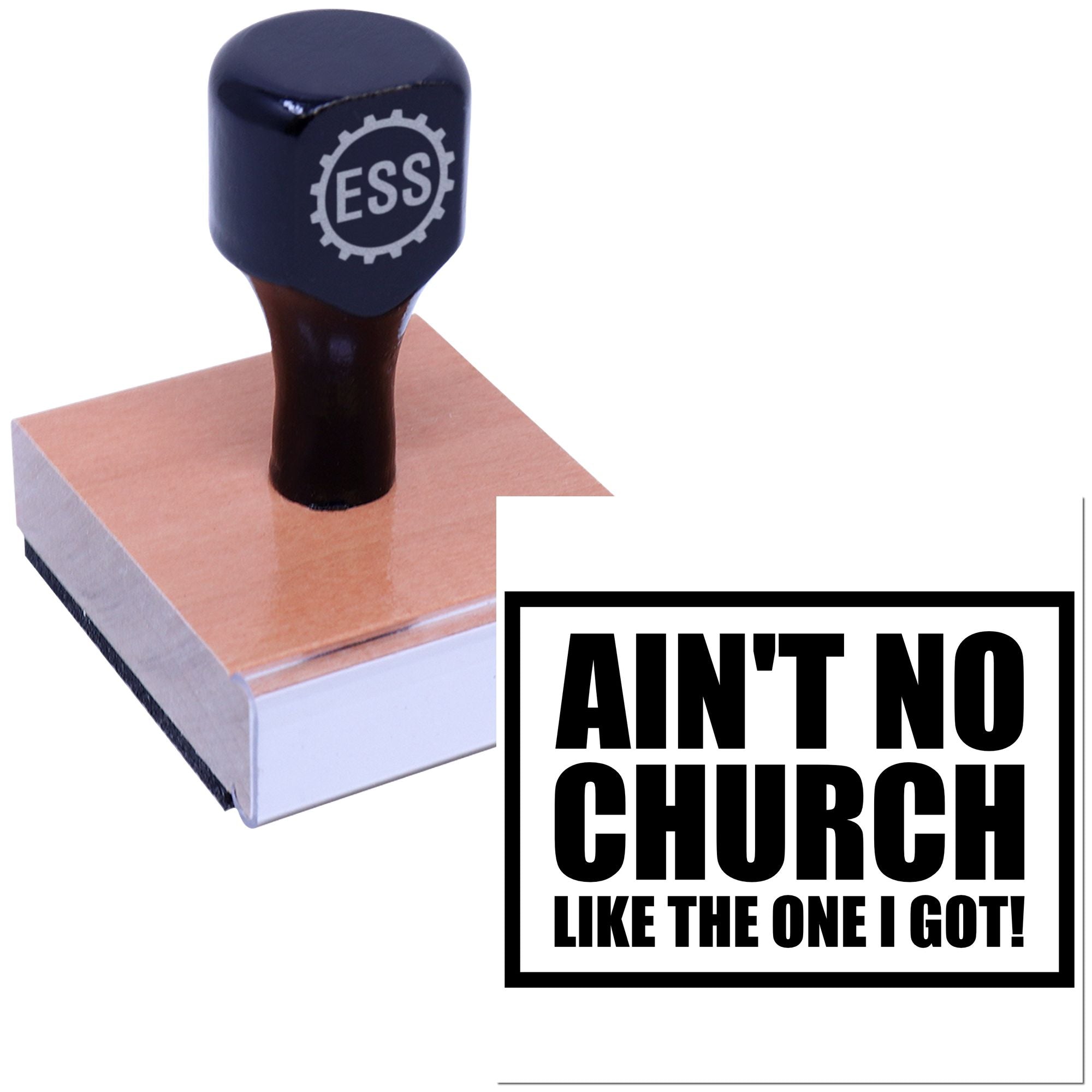 Bold Church Declaration Handcraft Rubber Stamp