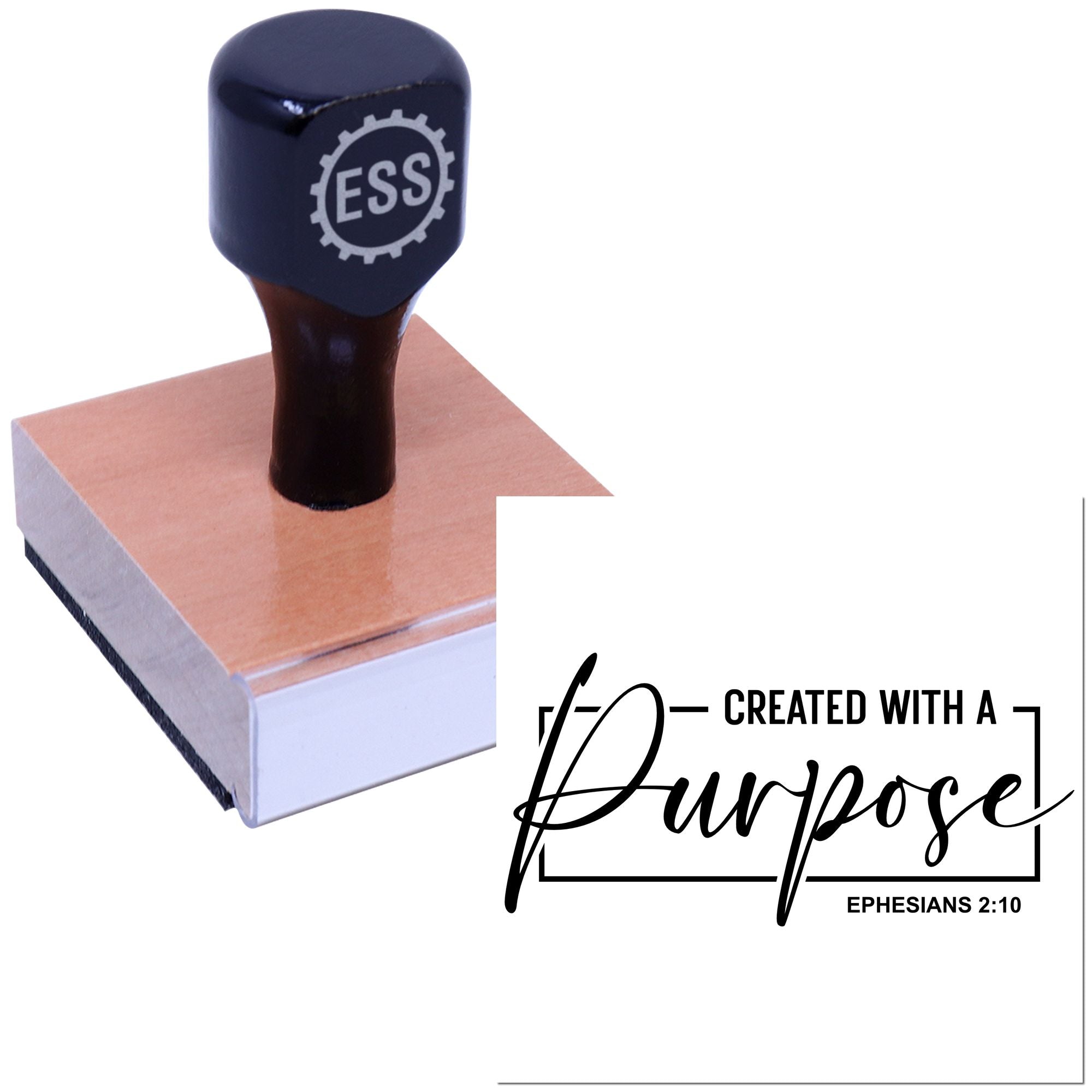 Purposeful Faith Artwork Papercraft Rubber Stamp