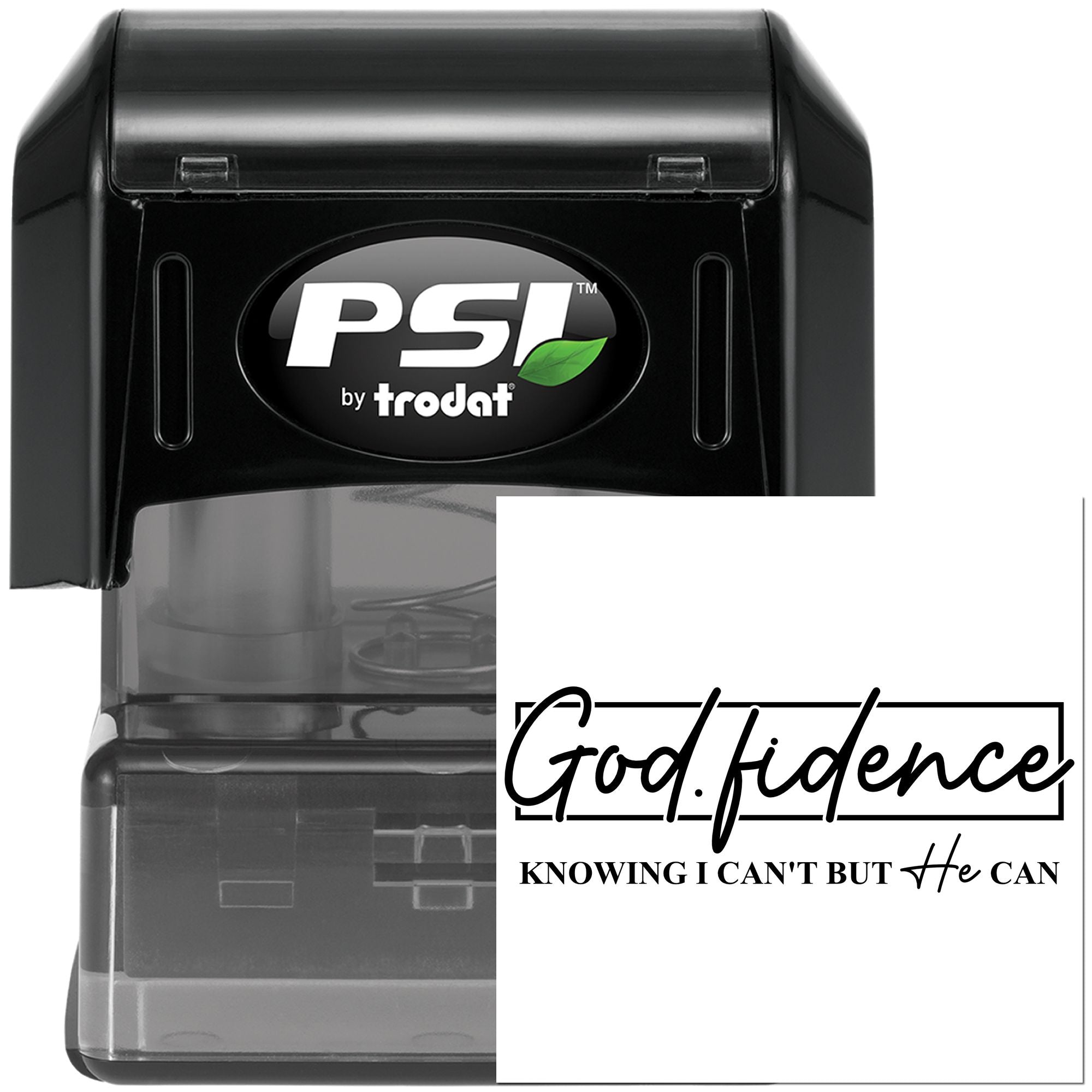 Pre-Inked Godfidence Bible Quote Paper Craft Stamp