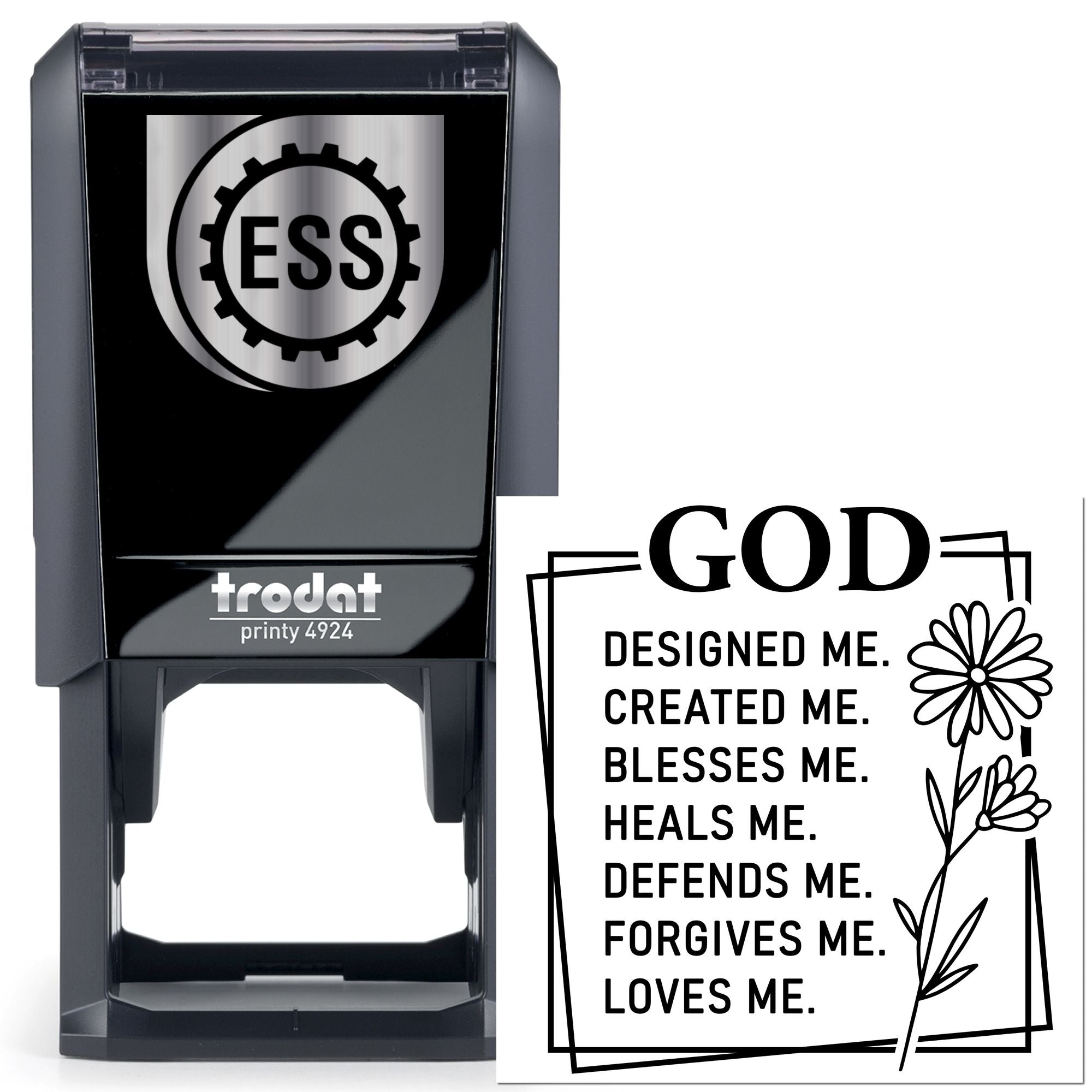 Self-Inking Faith Poster Mini Card Stamp