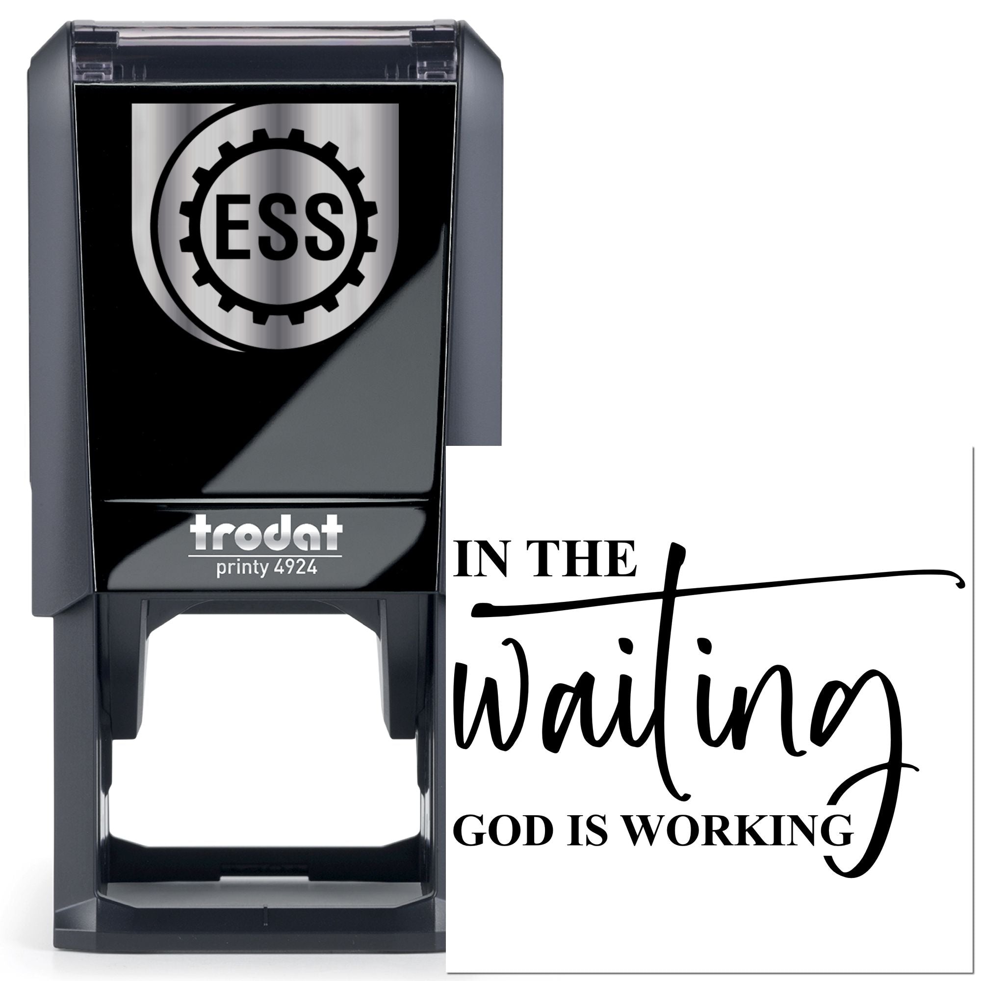 Self-Inking Divine Waiting Craft Stamp