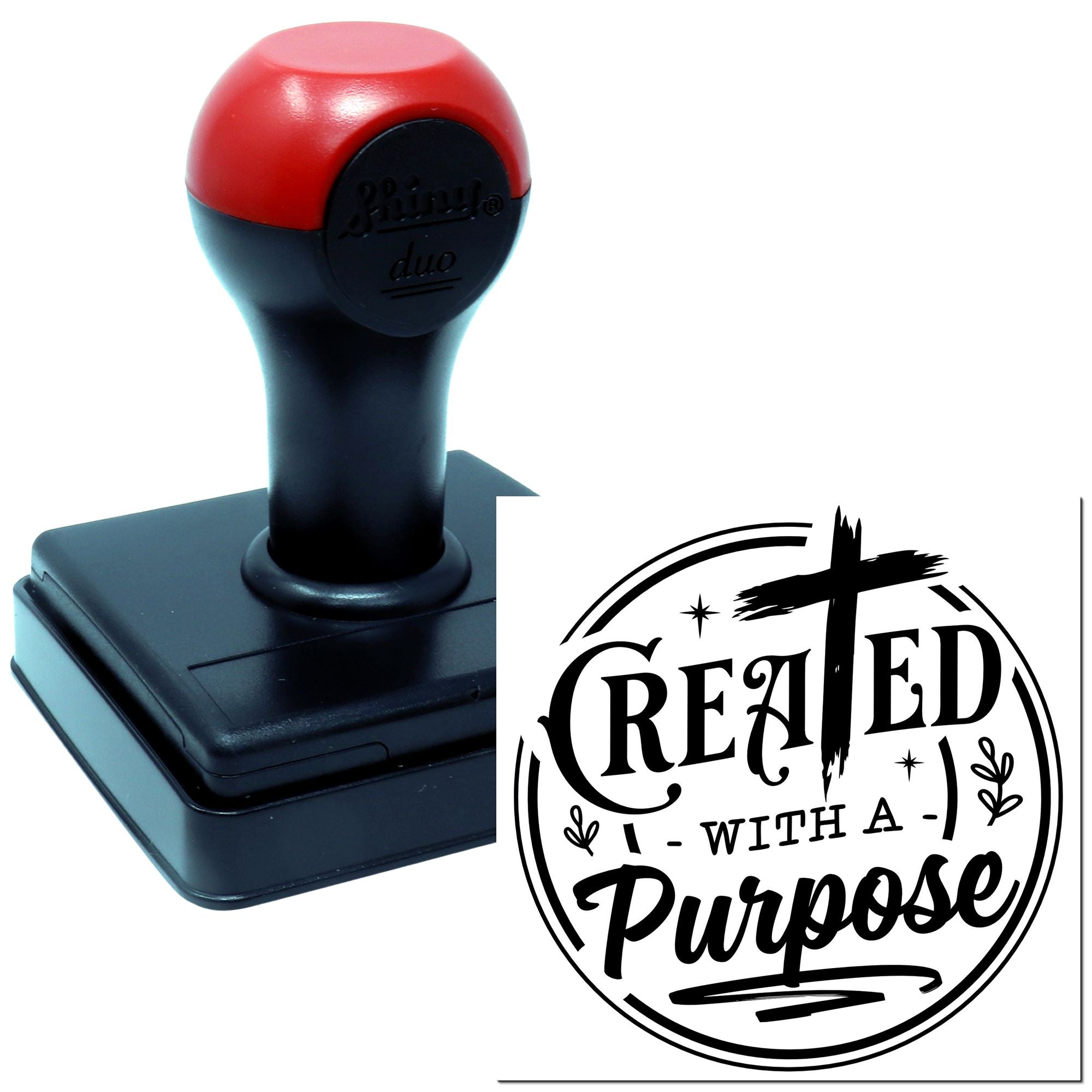 Duo Created With A Purpose Emblem Hand Stamp