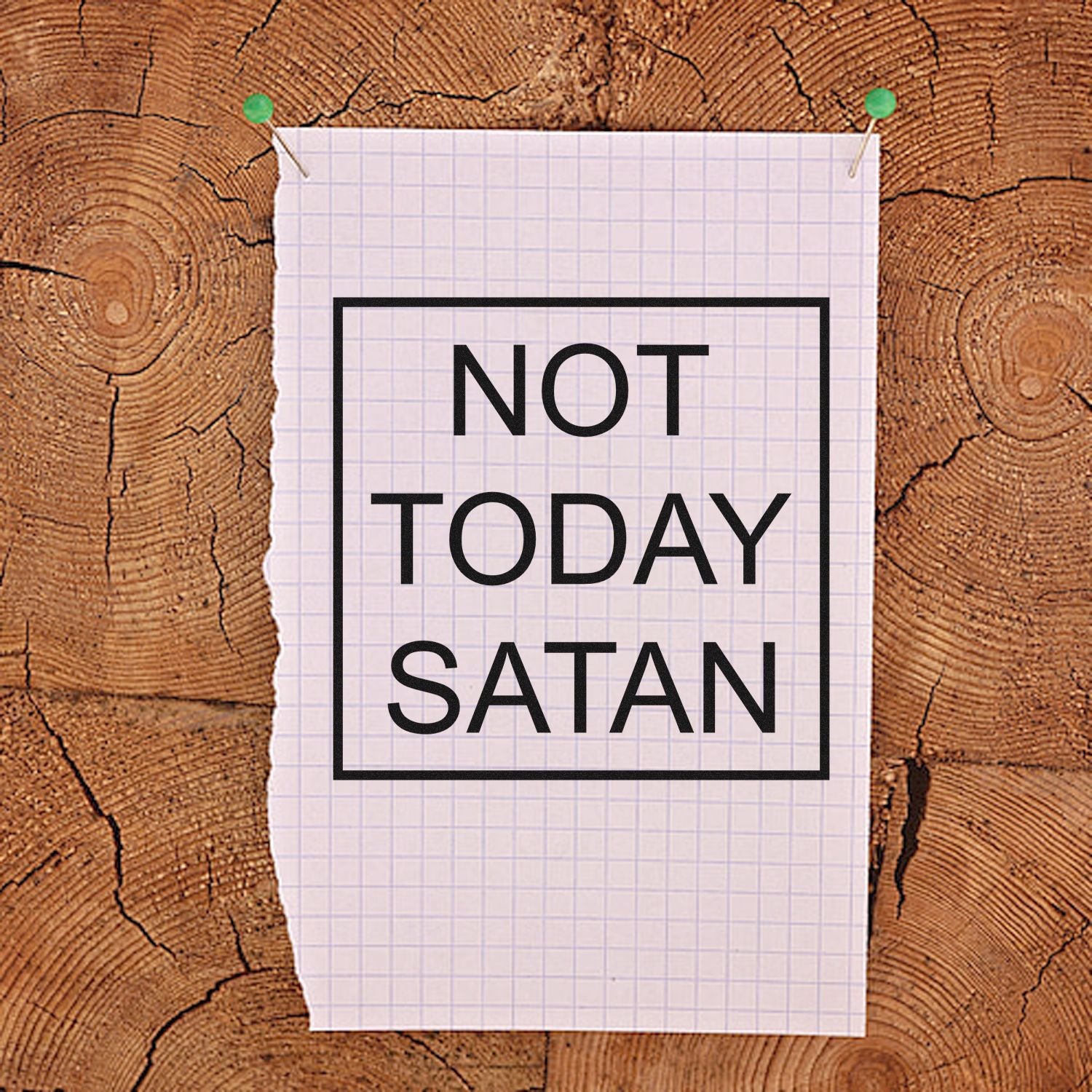 Self-Inking Not Today Handcraft Stamp