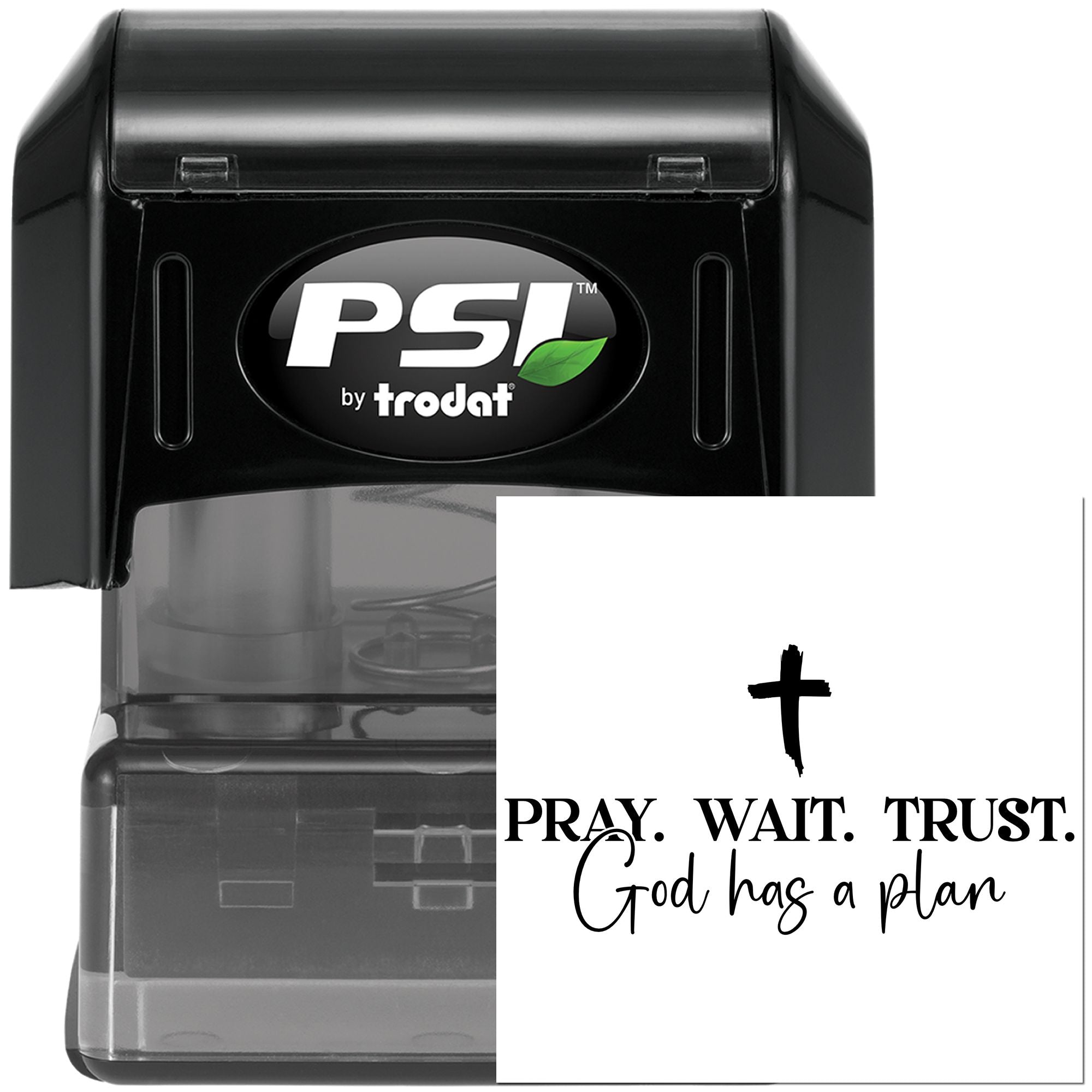 Pre-Inked God Has Plan Journaling Stamp